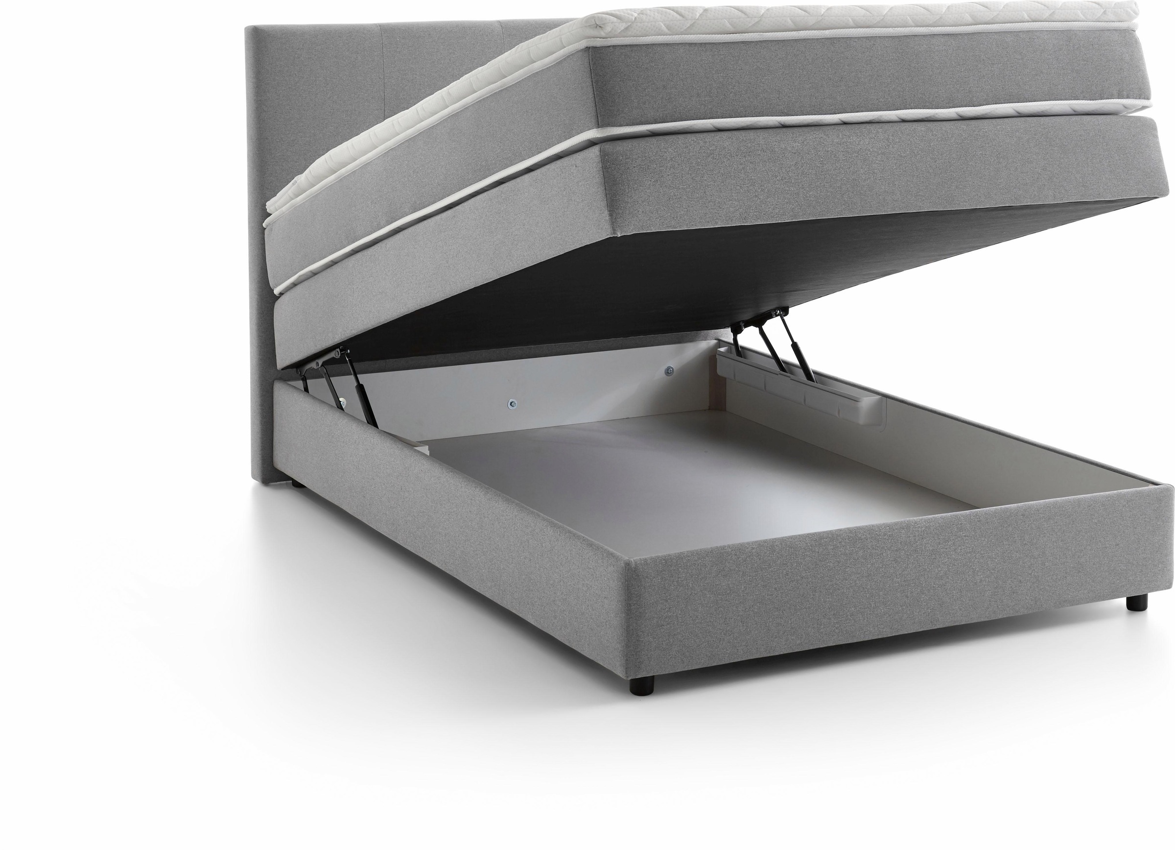 ATLANTIC home collection Boxspringbett »Merlin«, Bonnell-Federkernmatratze, mit Bettkasten und Topper