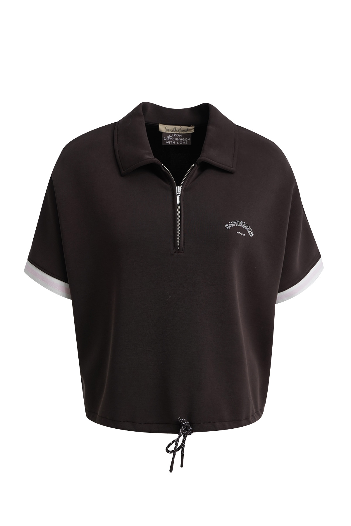 Smith & Soul Poloshirt in Sweatqualität, Tunnelzug