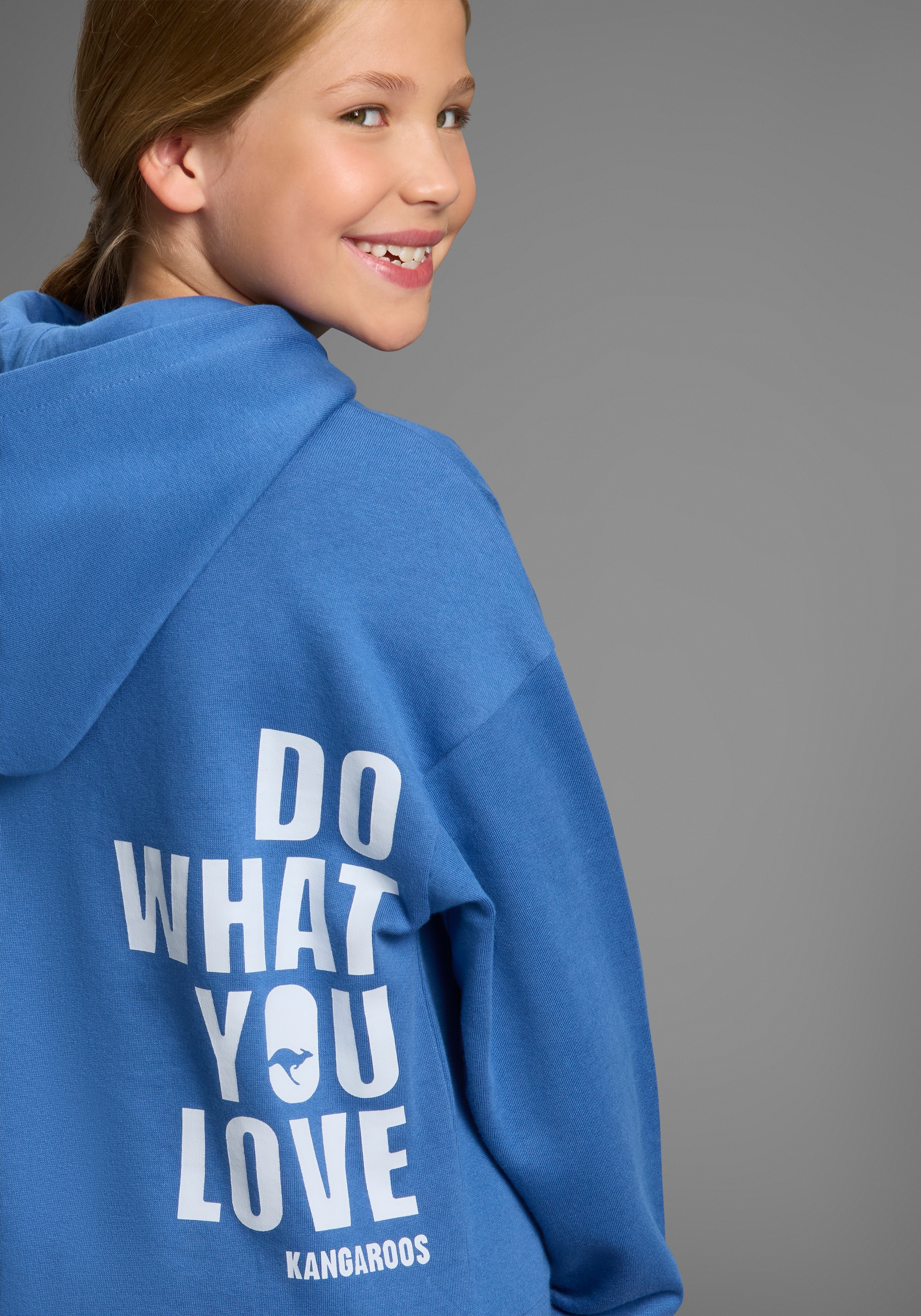 KangaROOS Kapuzensweatshirt »Hoodie mit Rückenprint«, Mit Front- und Rückenprint
