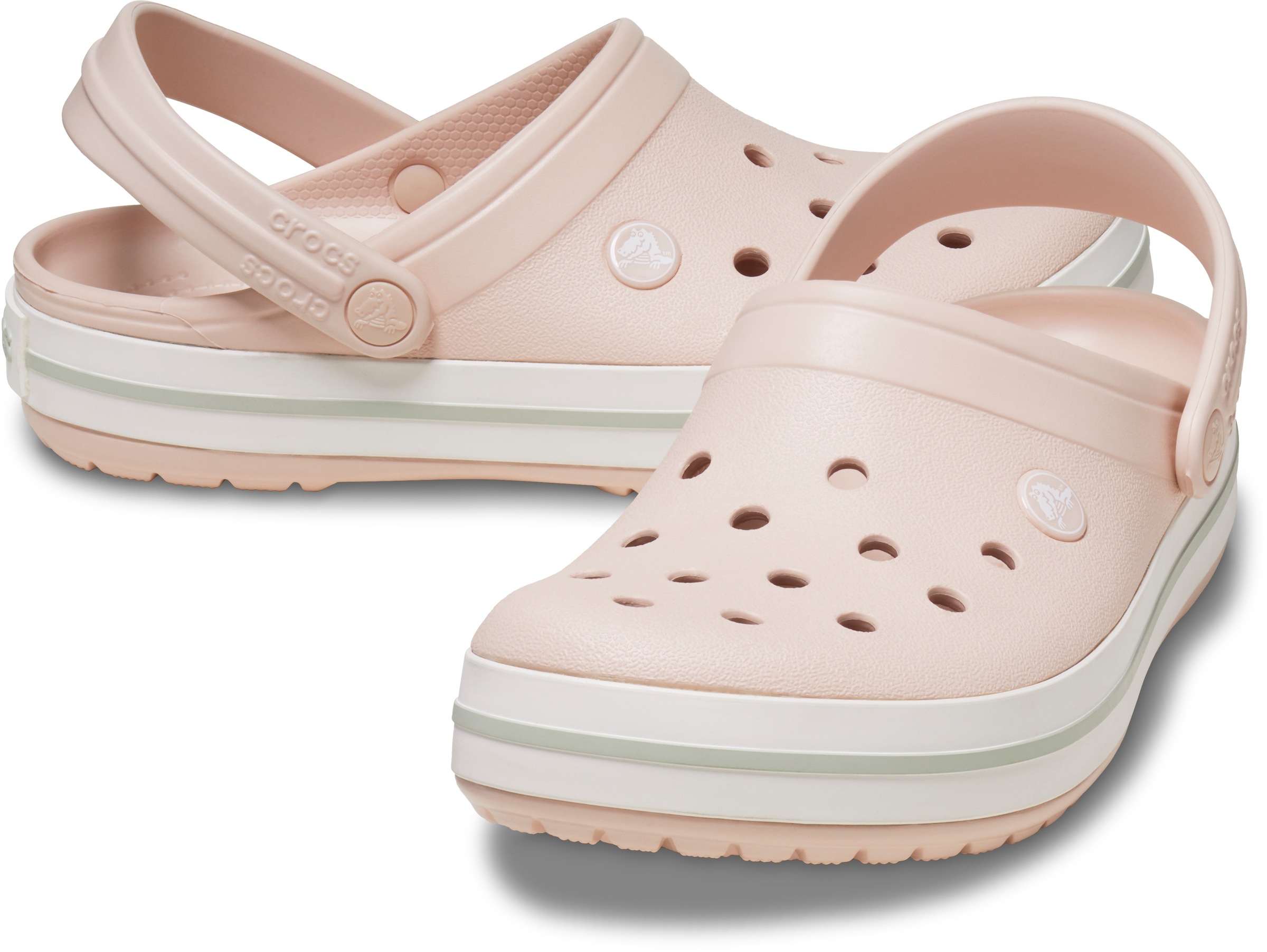 Crocs Clog »Crocband Clog«, Sommerschuh, Schlappen, Hausschuh mit zweifarbiger Laufsohle