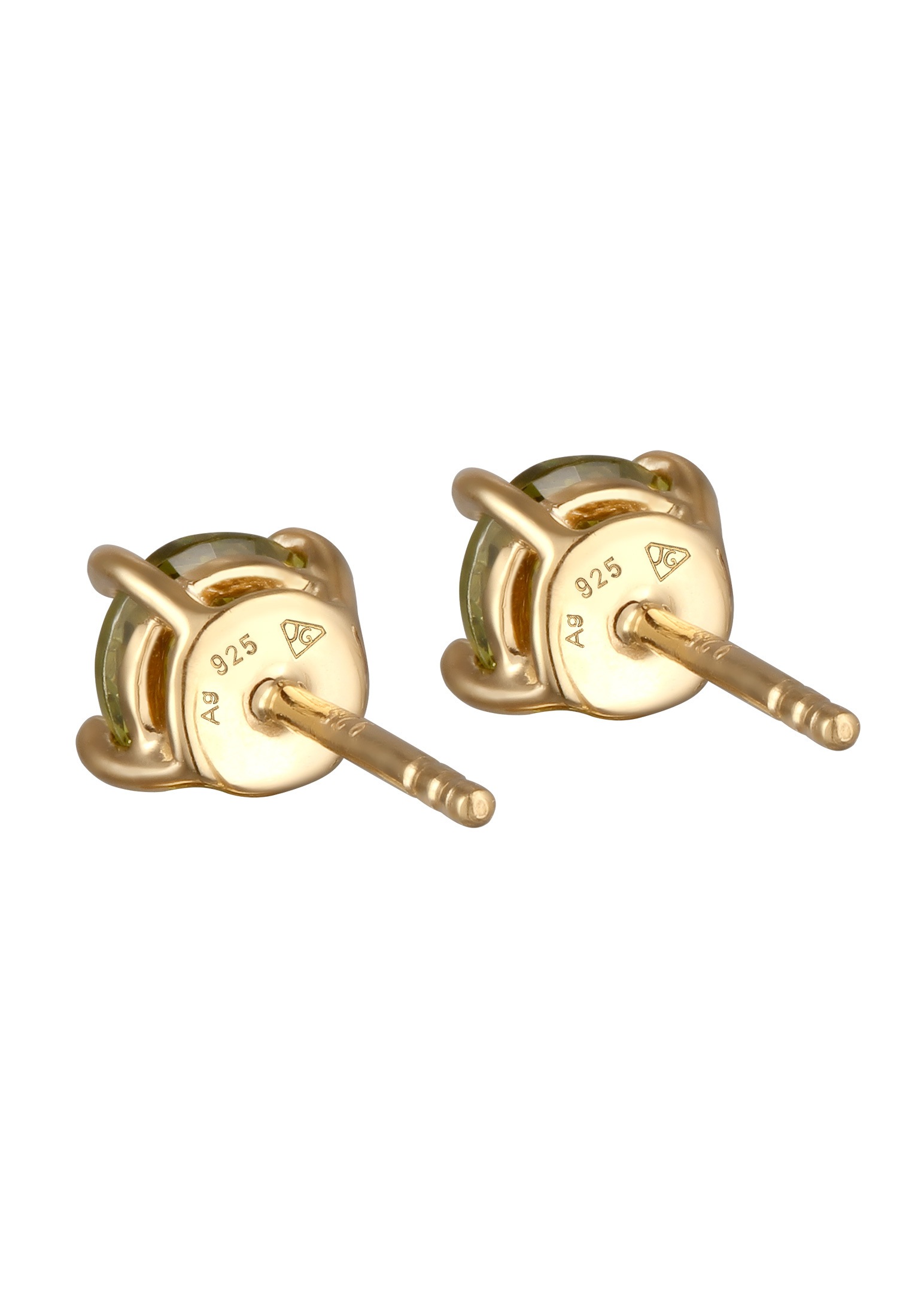 Kuzzoi Paar Ohrstecker »Ohrringe Basic Stecker Geo Kristalle 925 Silber«