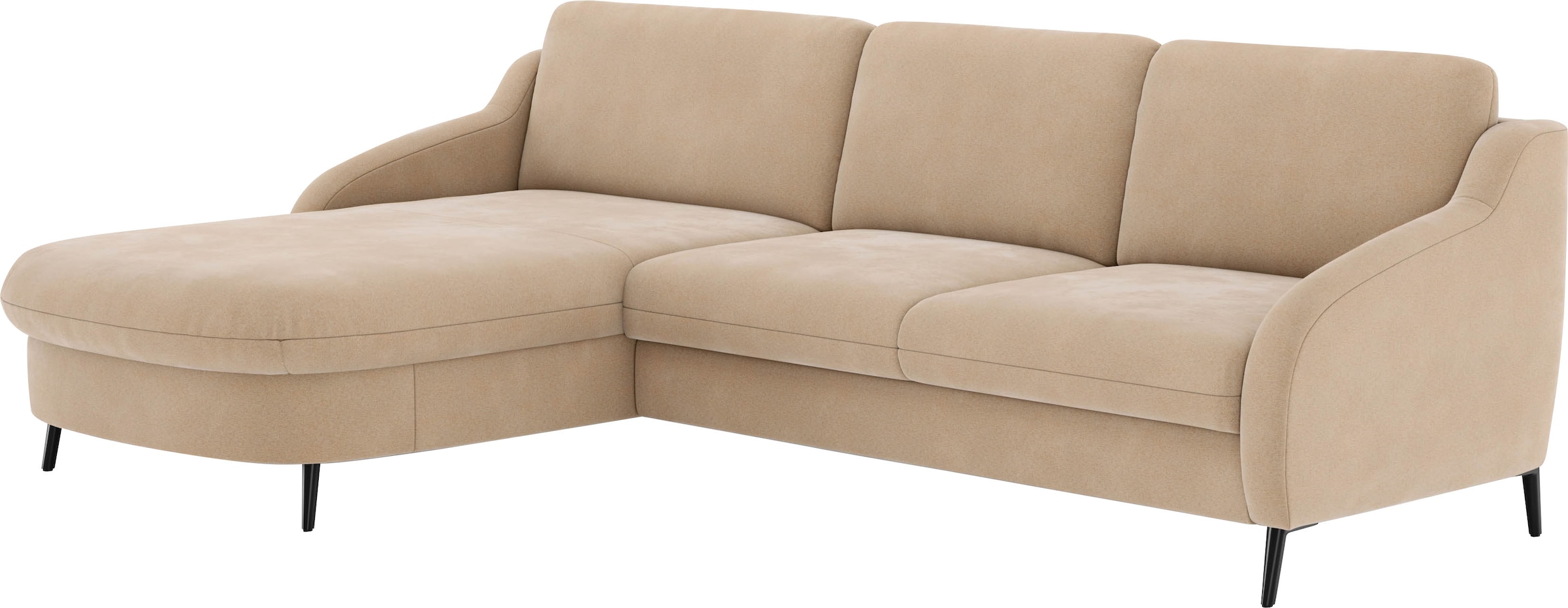 sit&more Ecksofa »Soul L-Form«, wahlweise mit Bettfunktion und Bettkasten oder Schubkasten