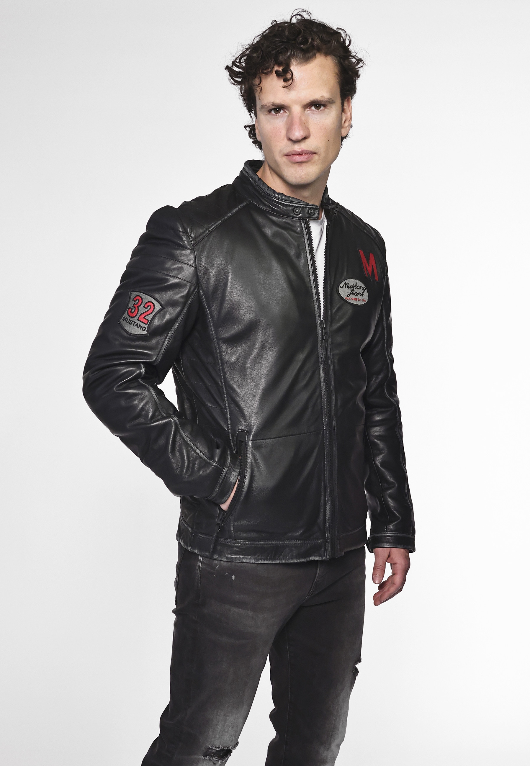 MUSTANG Lederjacke »Lederjacke 3102139«