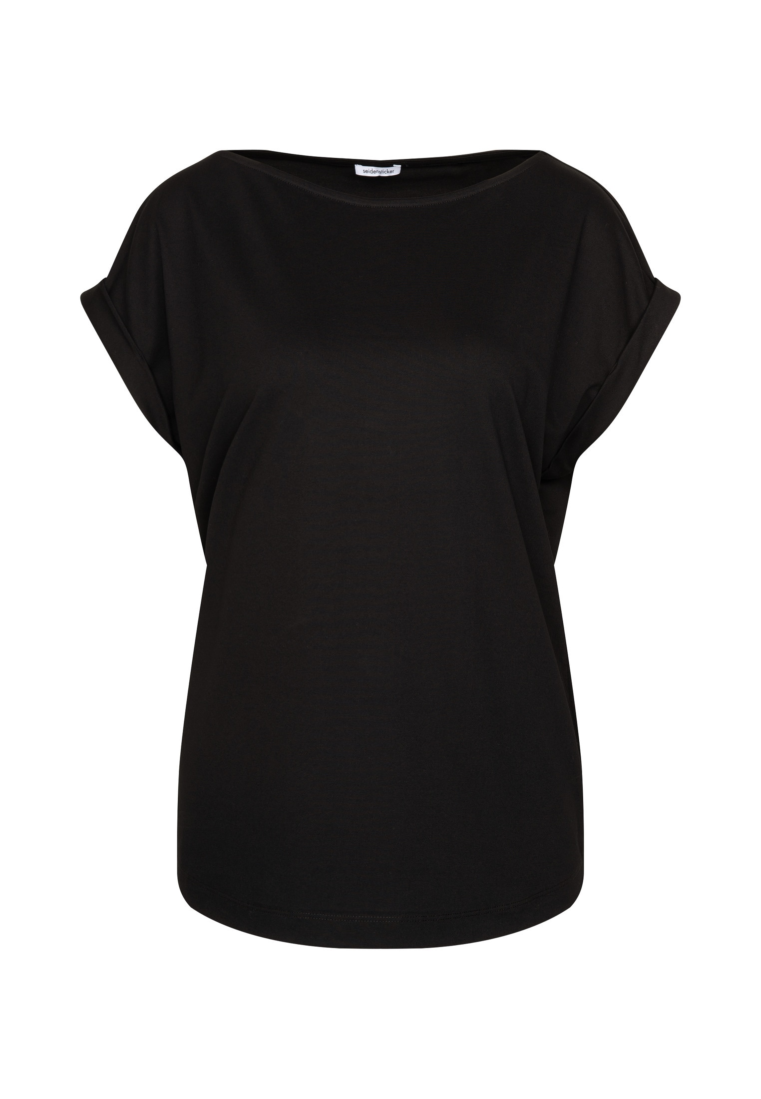 seidensticker Klassische Bluse »Schwarze Rose« Ohne Arm Rundhals Uni