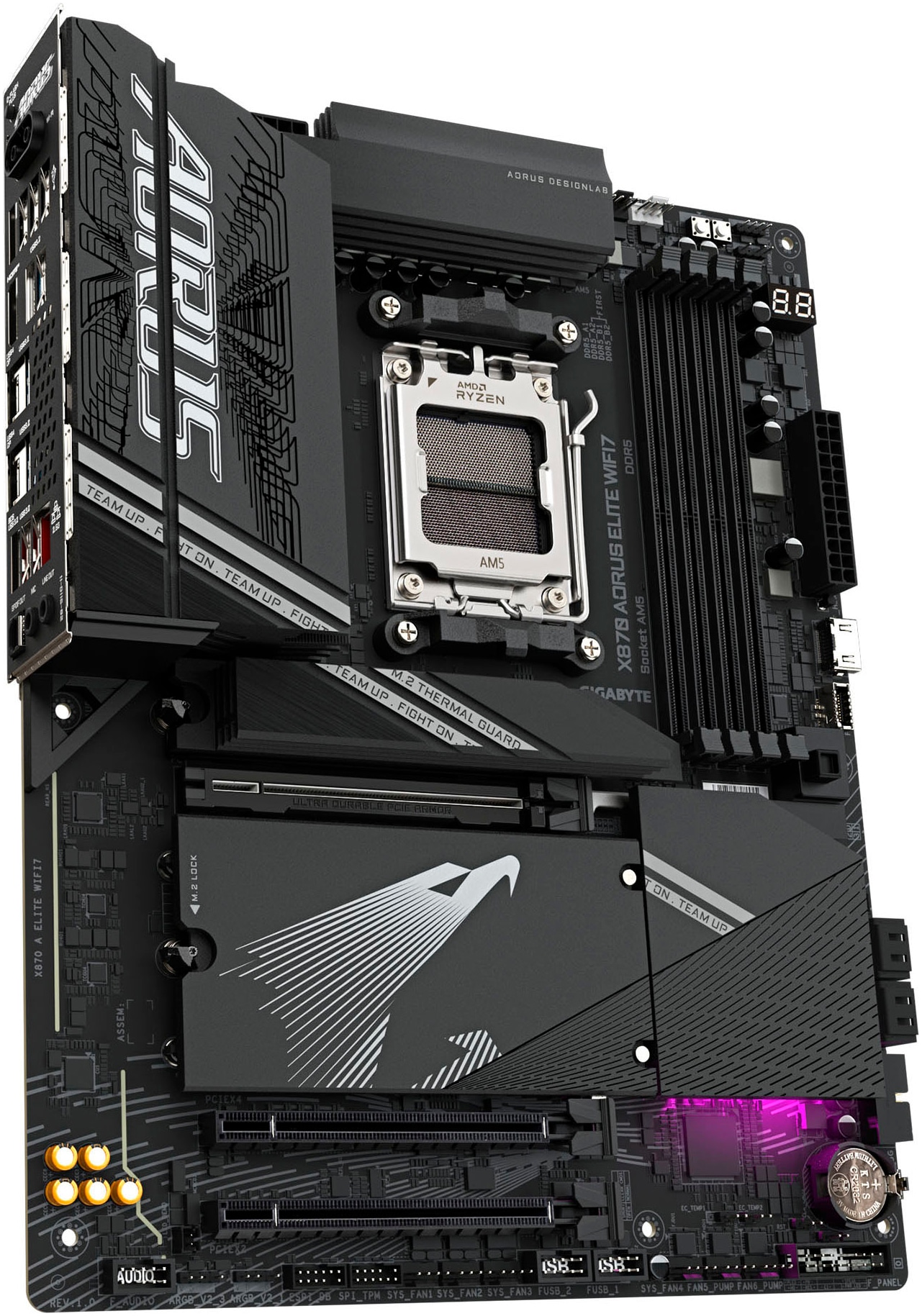 Gigabyte Mainboard »X870 AORUS ELITE WIFI7 Mainboard - Unterstützt AMD Ryzen 9000 CPUs, 16«