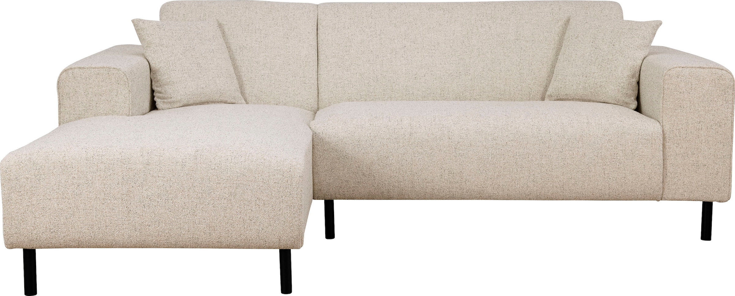 Home affaire Ecksofa »ARROS L-Form mit Wellenunterfederung, Maße B/T/H: 235/163/81 cm«, incl. Zierkissen, mit Recamiere rechts/links bestellbar, auch in Cord