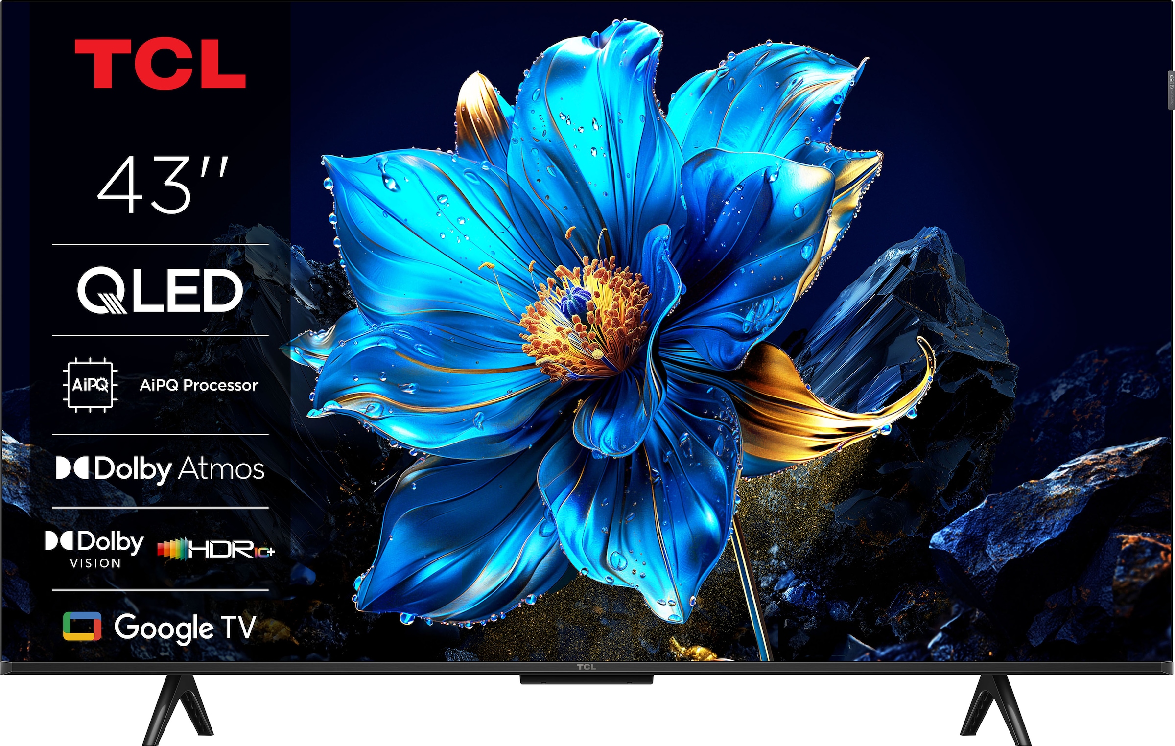 TCL QLED-Fernseher »43P71KX1«, 4K Ultra HD, Google TV-Smart-TV, Multi-HDR, Dolby Vision, Smart TV, Apple Airplay2, Dolby Atmos, Slim