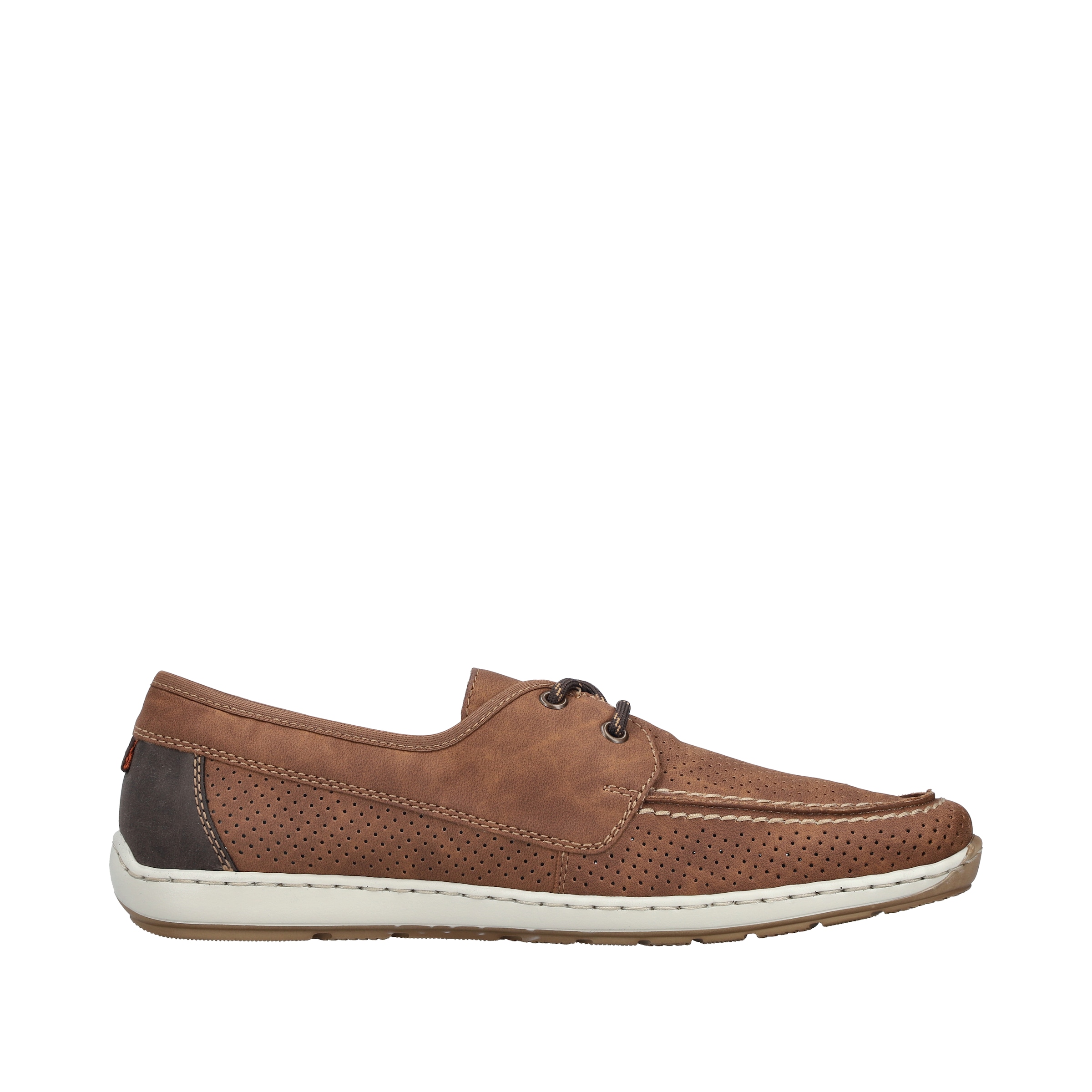 Rieker Bootsschuh  Mokassin, Halbschuh, Frühlingsschuh mit Perforation