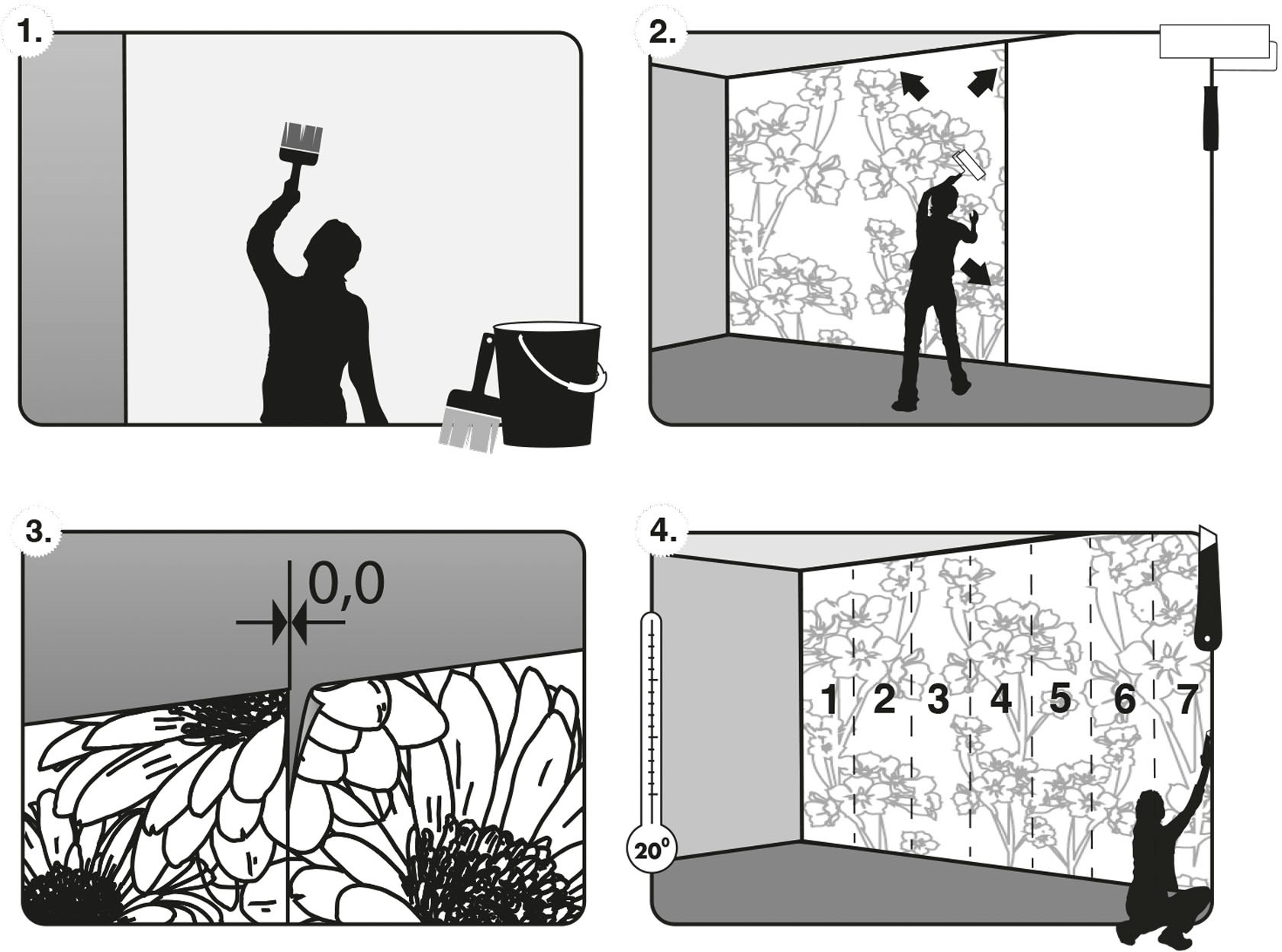 Komar Vliestapete »Digitaldruck Vlies -  Palm Spring - Größe 350 x 250 cm« bedruckt glatt Wohnzimmer, Schlafzimmer