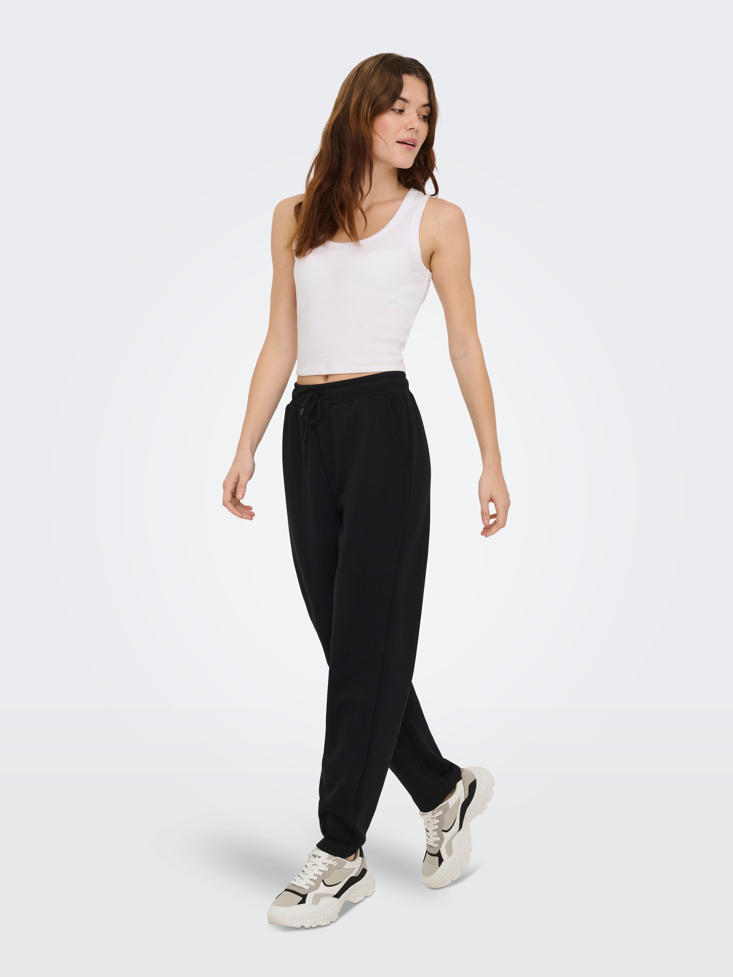 ONLY Play Sweathose »ONPLOUNGE HW TAPERED SWT PNT«  Materialmix