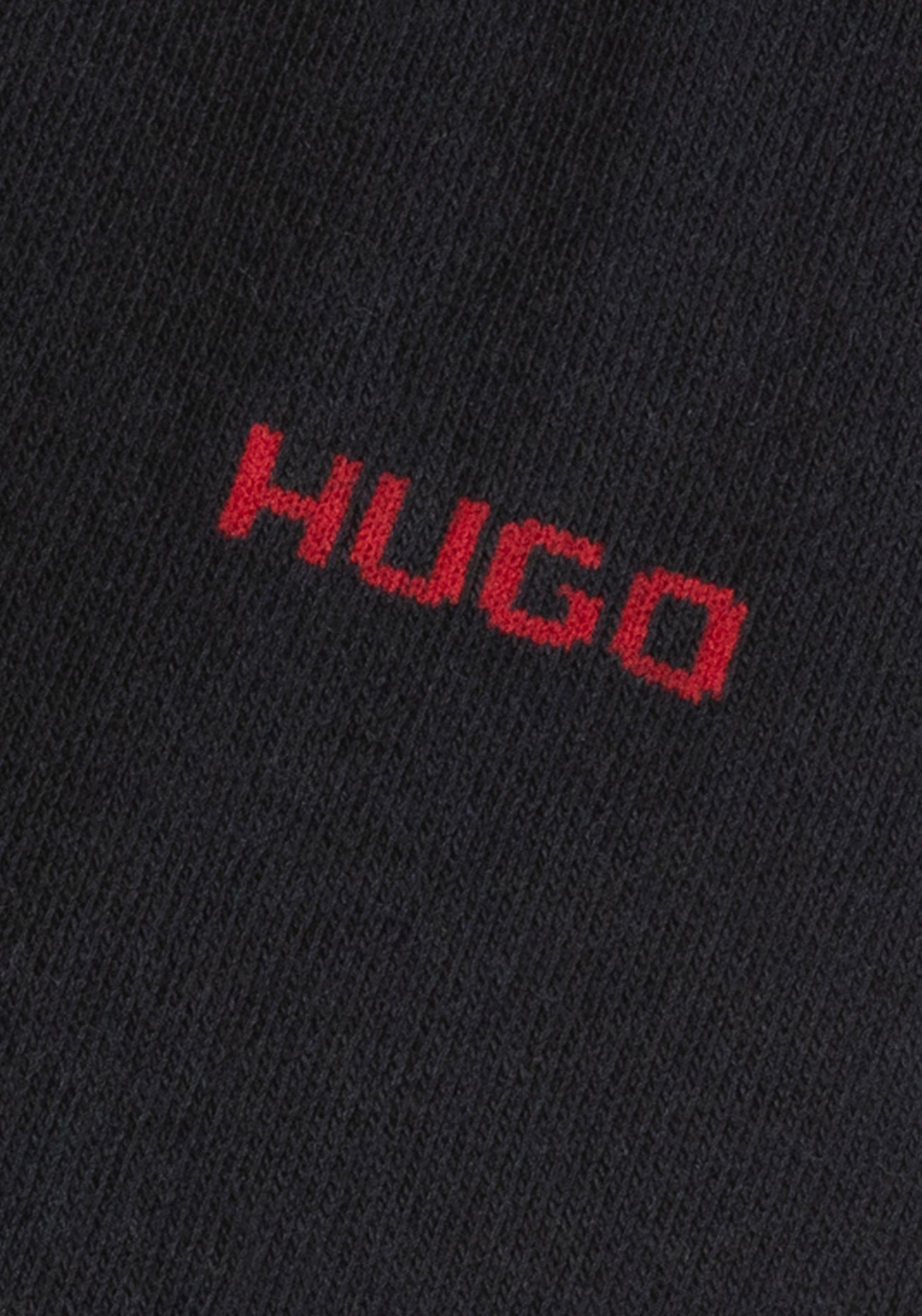 HUGO Underwear Businesssocken »2P RS UNI CC«, (Packung, 2 Paar, 2er Pack), mit kontrastfarbenem HUGO Logo-Schriftzug