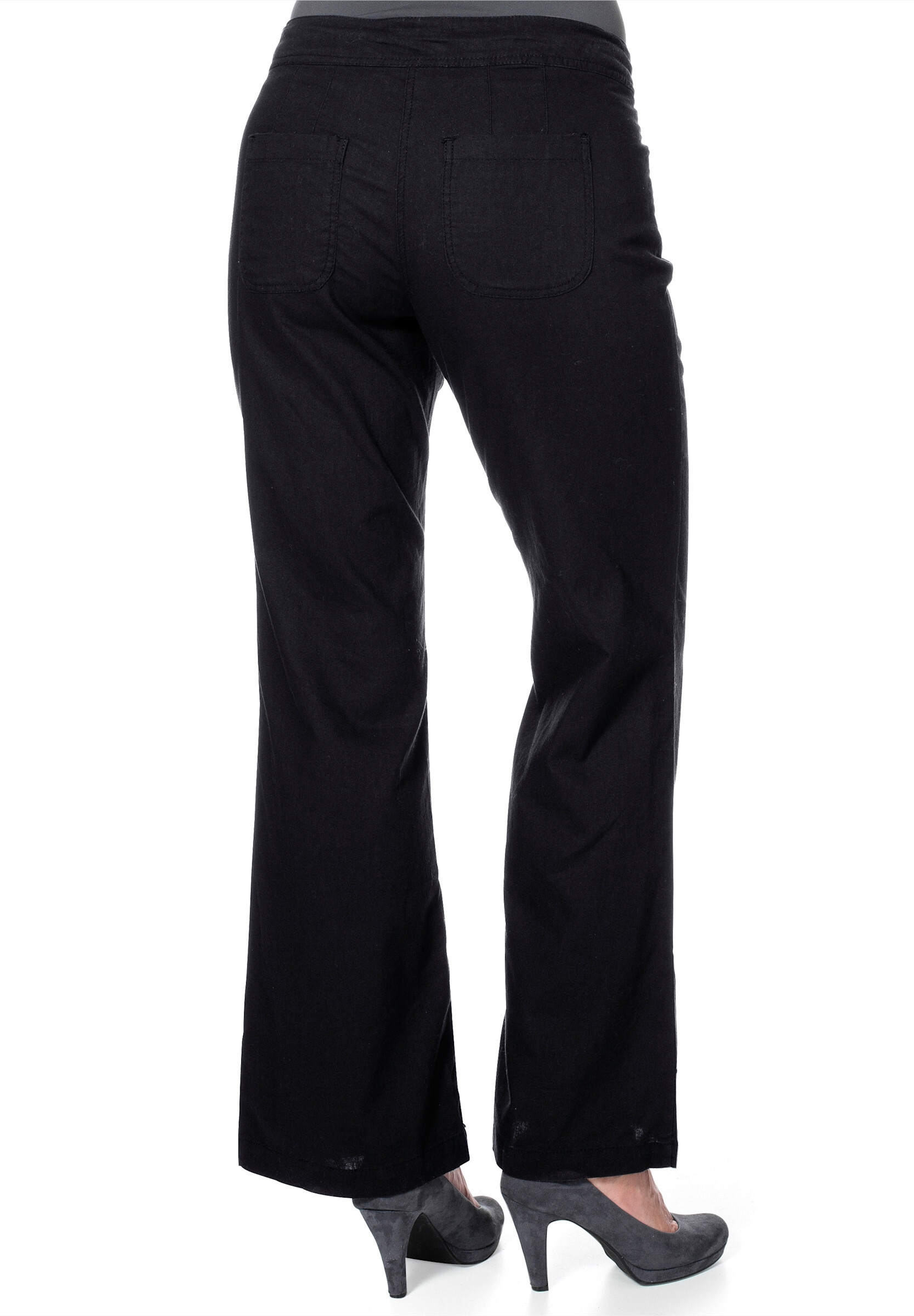 Sheego Bootcuthose »Leinenhose Bootcuthose mit Leinenanteil«  aus angenehmen Baumwoll-Leinen-Mix