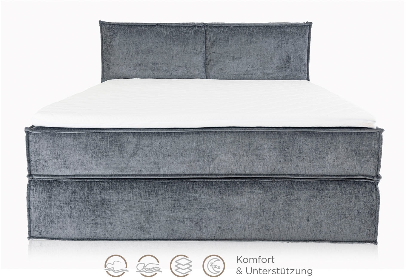 Home affaire Boxspringbett »Sophielle, erhältlich in den Breite 160, 180 & 200cm« inkl. Topper und Taschen-Federkernmatratze