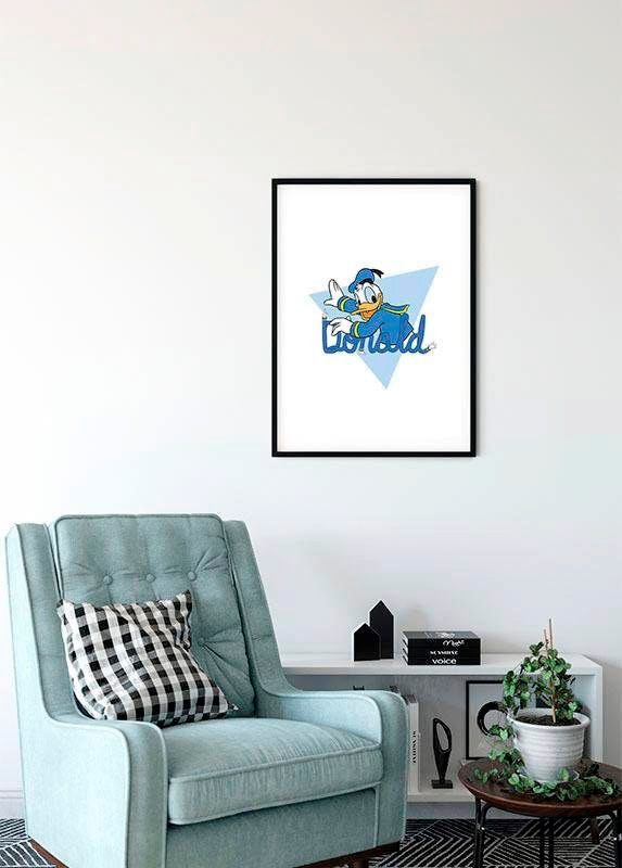 Komar Bild »Donald Duck Triangle« Disney 1 Stk. tlg. Wandbild zur Dekoration im Kinderzimmer - ohne Rahmen