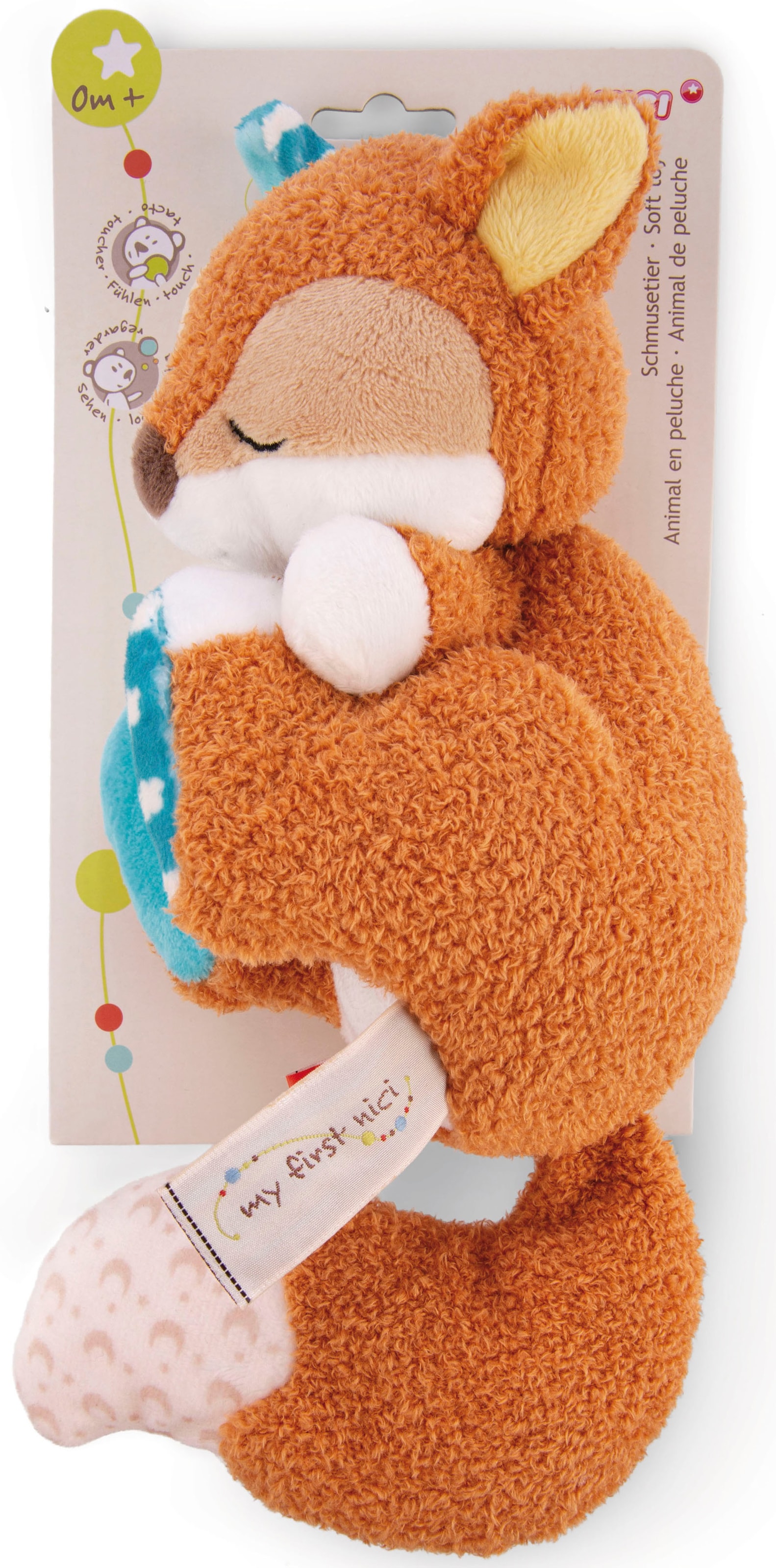Nici Kuscheltier »My First NICI, Fuchs Finni schlafend, 23 cm«