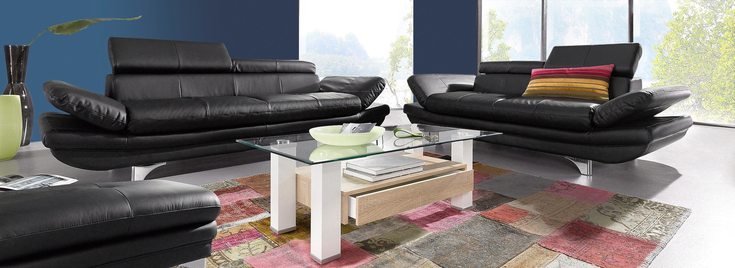 COTTA 3-Sitzer »Enterprise«, Big-Sofa, mit Armteilverstellung & Kopfteilverstellung