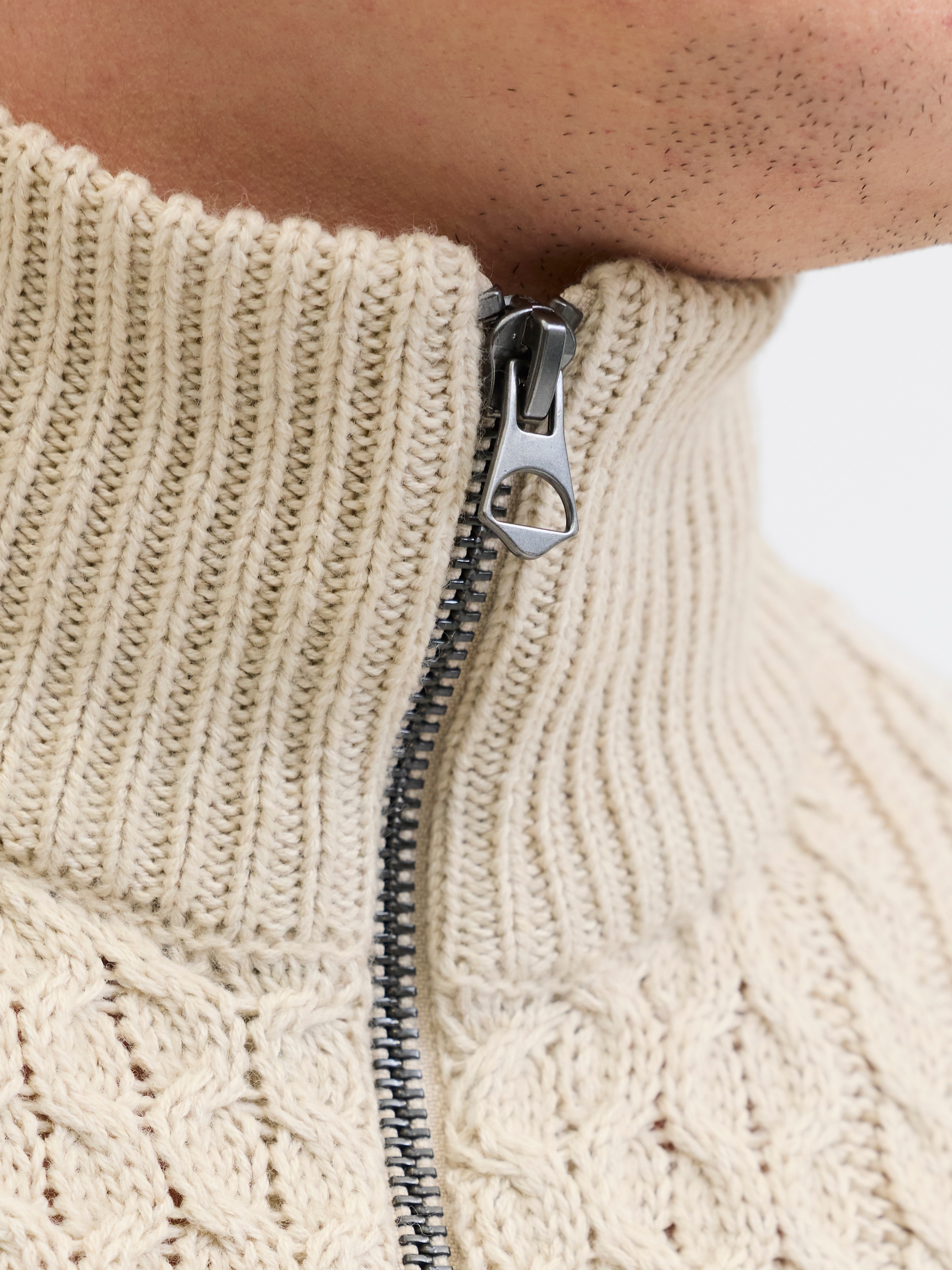 Jack & Jones Troyer »JPRBLUSEAN KNIT CABLE HALF ZIP SN«