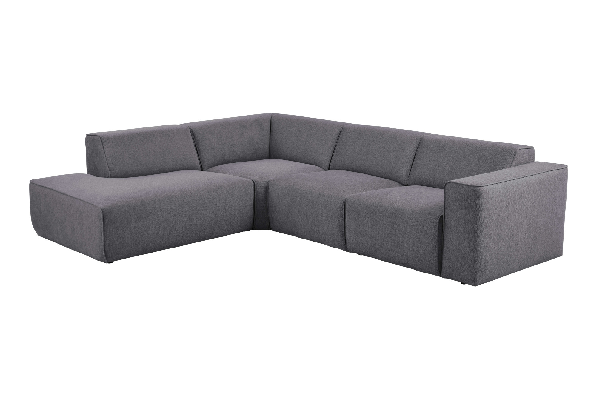 andas Ecksofa »Noord«, mit Kedernaht, in einem Soft-Touch Bezug