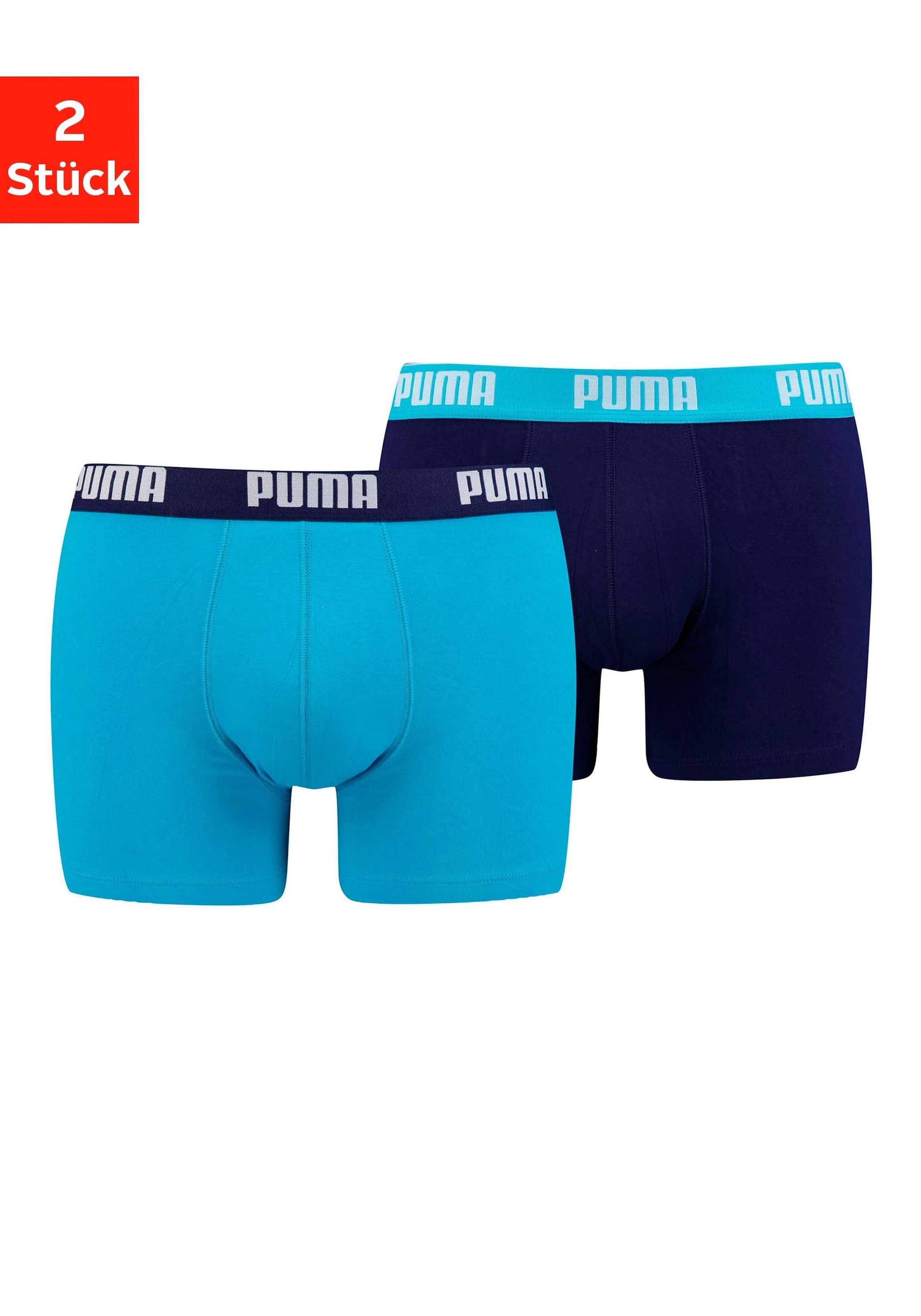 Boxer, (Packung, 2er-Pack), mit Puma Webbund