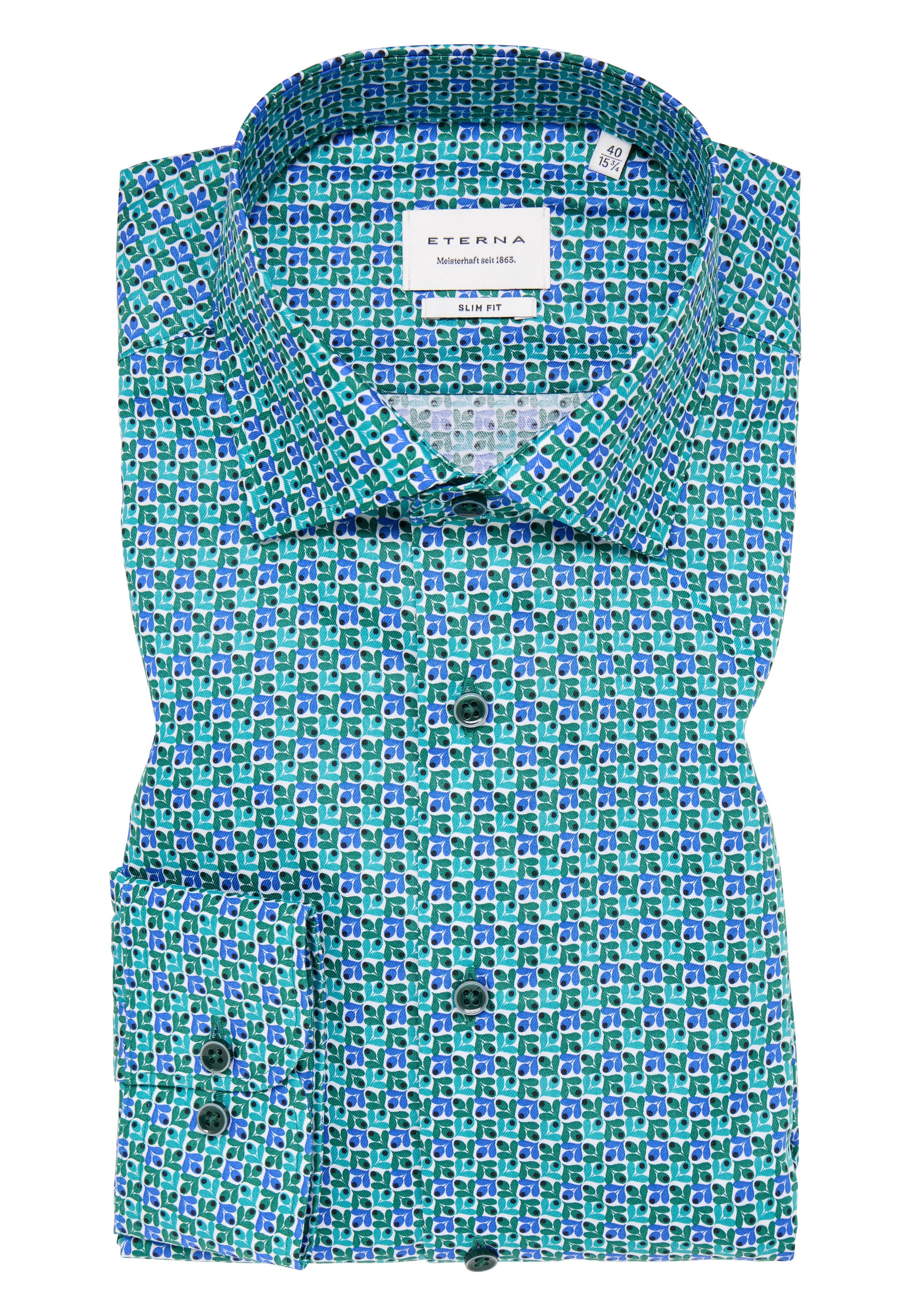 Eterna Langarmhemd »SLIM FIT«, NON IRON (bügelfrei)