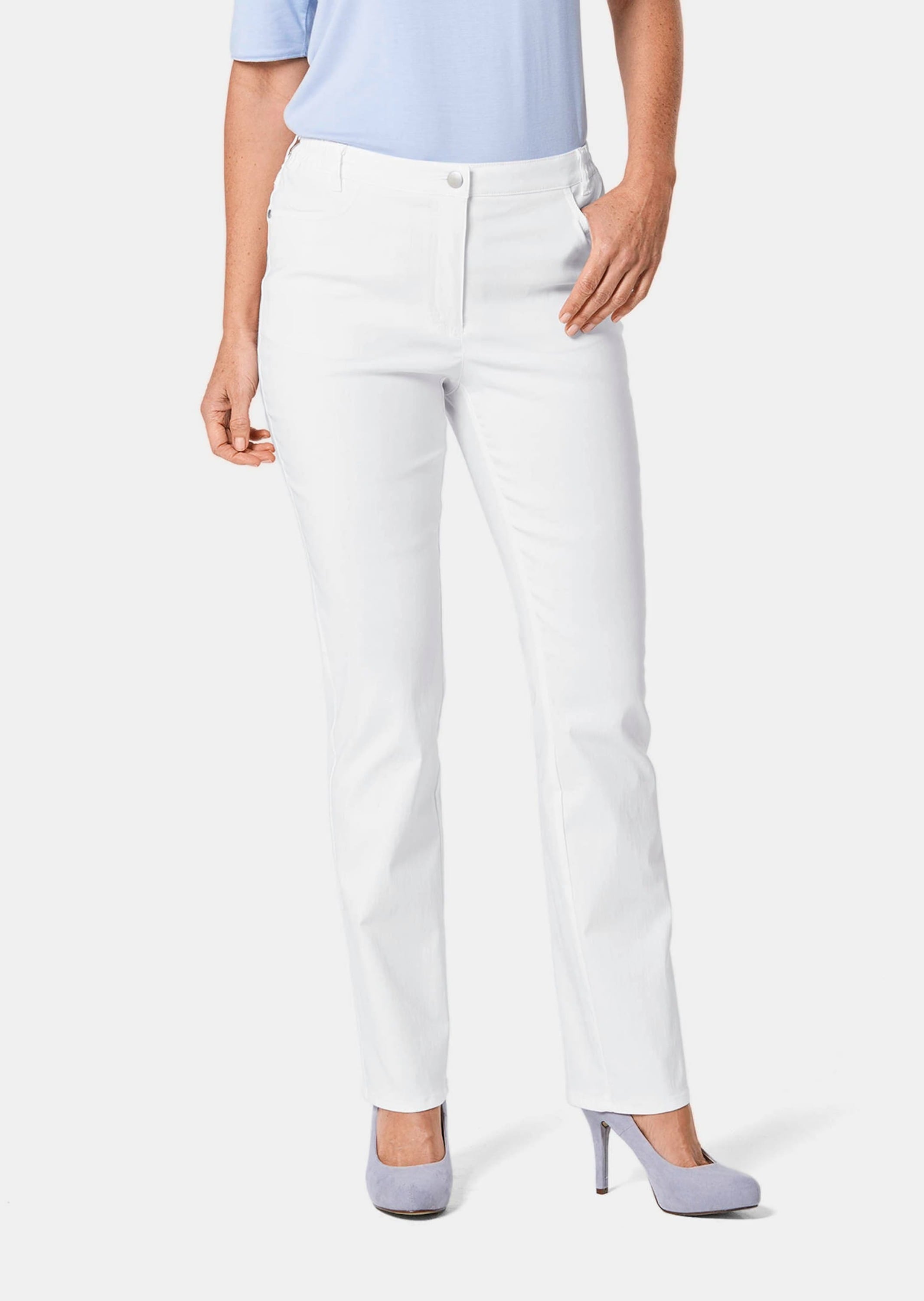 GOLDNER Stoffhose »Kurzgröße Perfekte Super-Stretch-Hose CARLA«