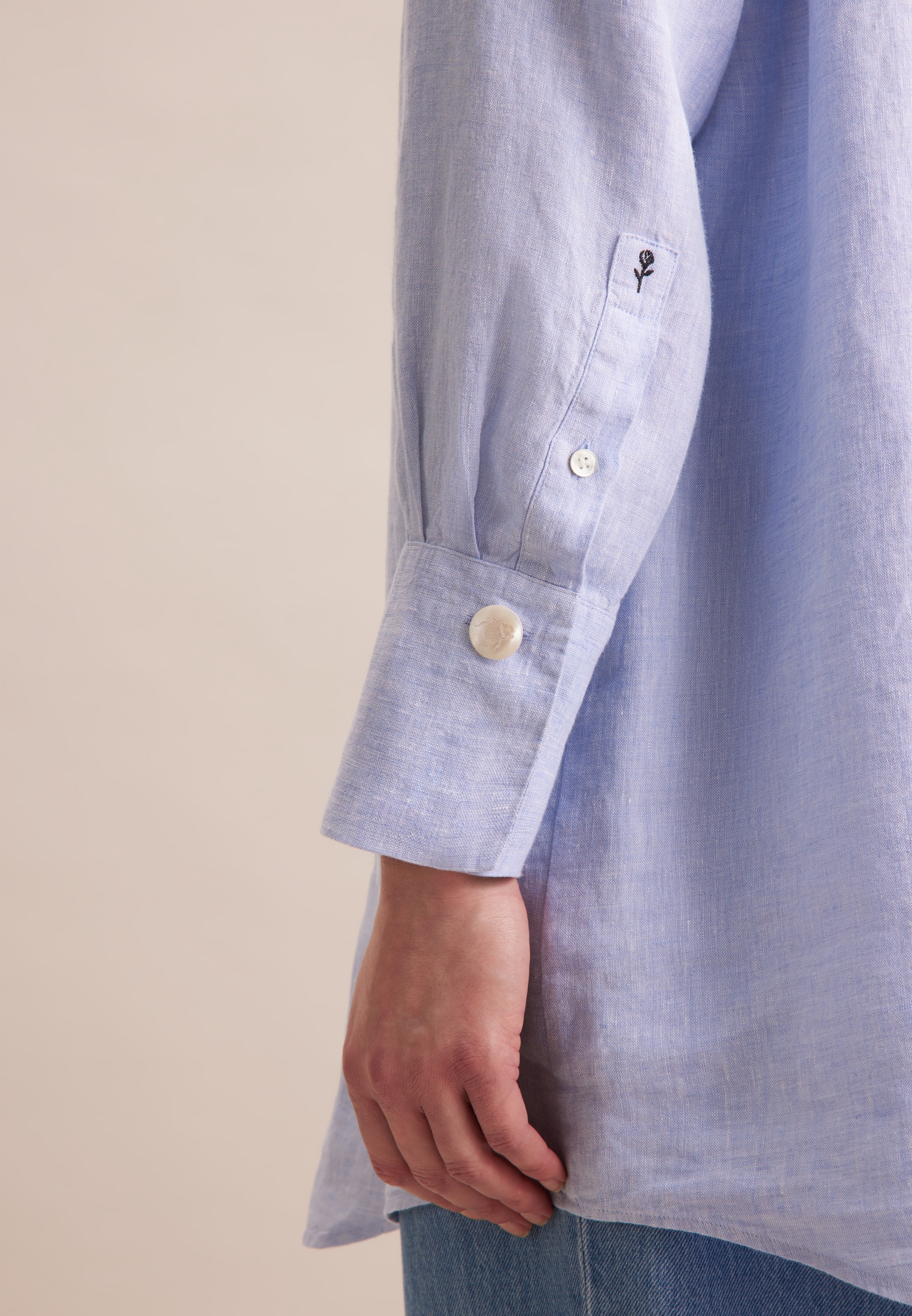 seidensticker Hemdbluse »Schwarze Rose« 1/1 Uni