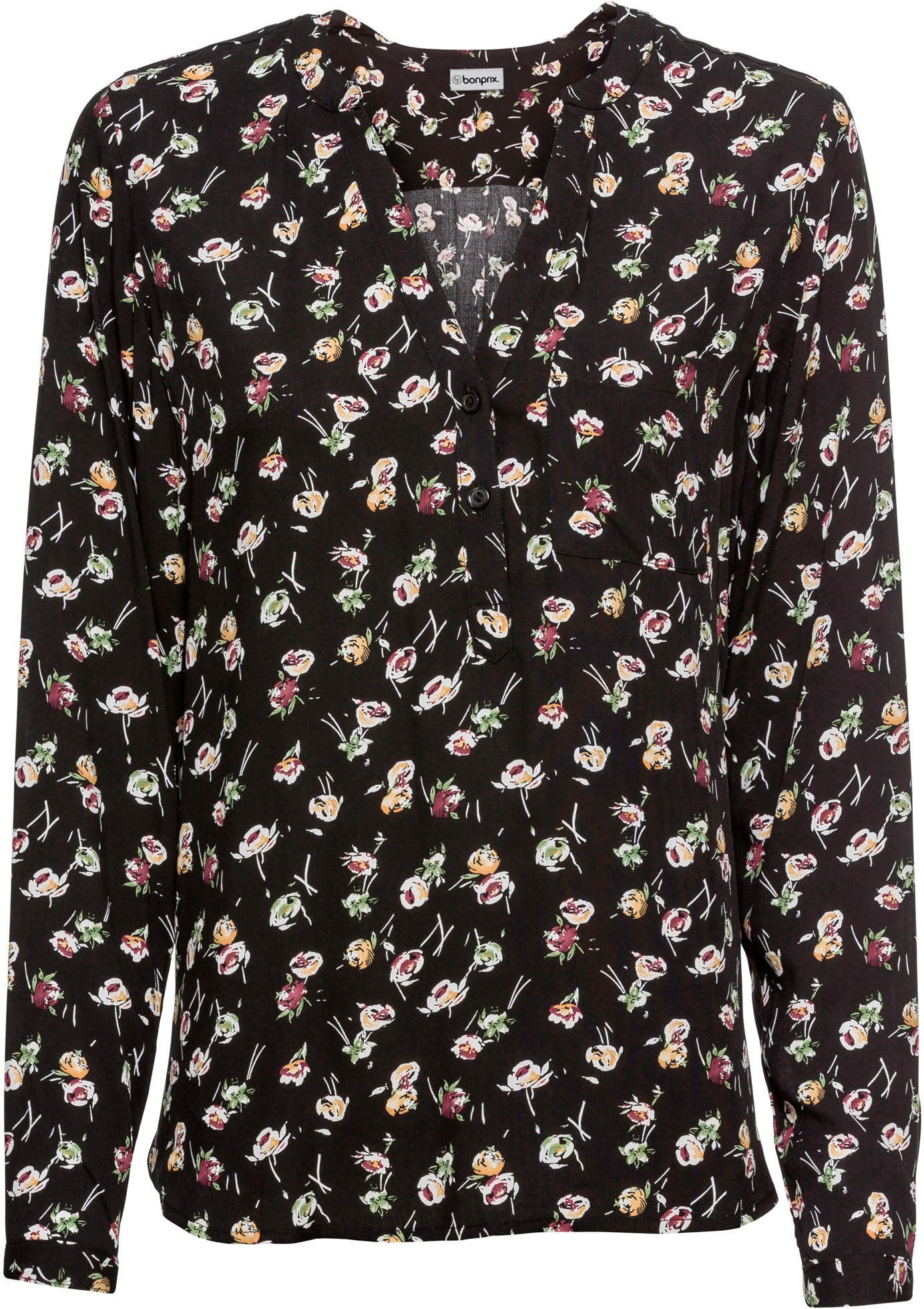 bonprix Langarmbluse Oversize-Passform, für vielseitige Anlässe, aus Viskose