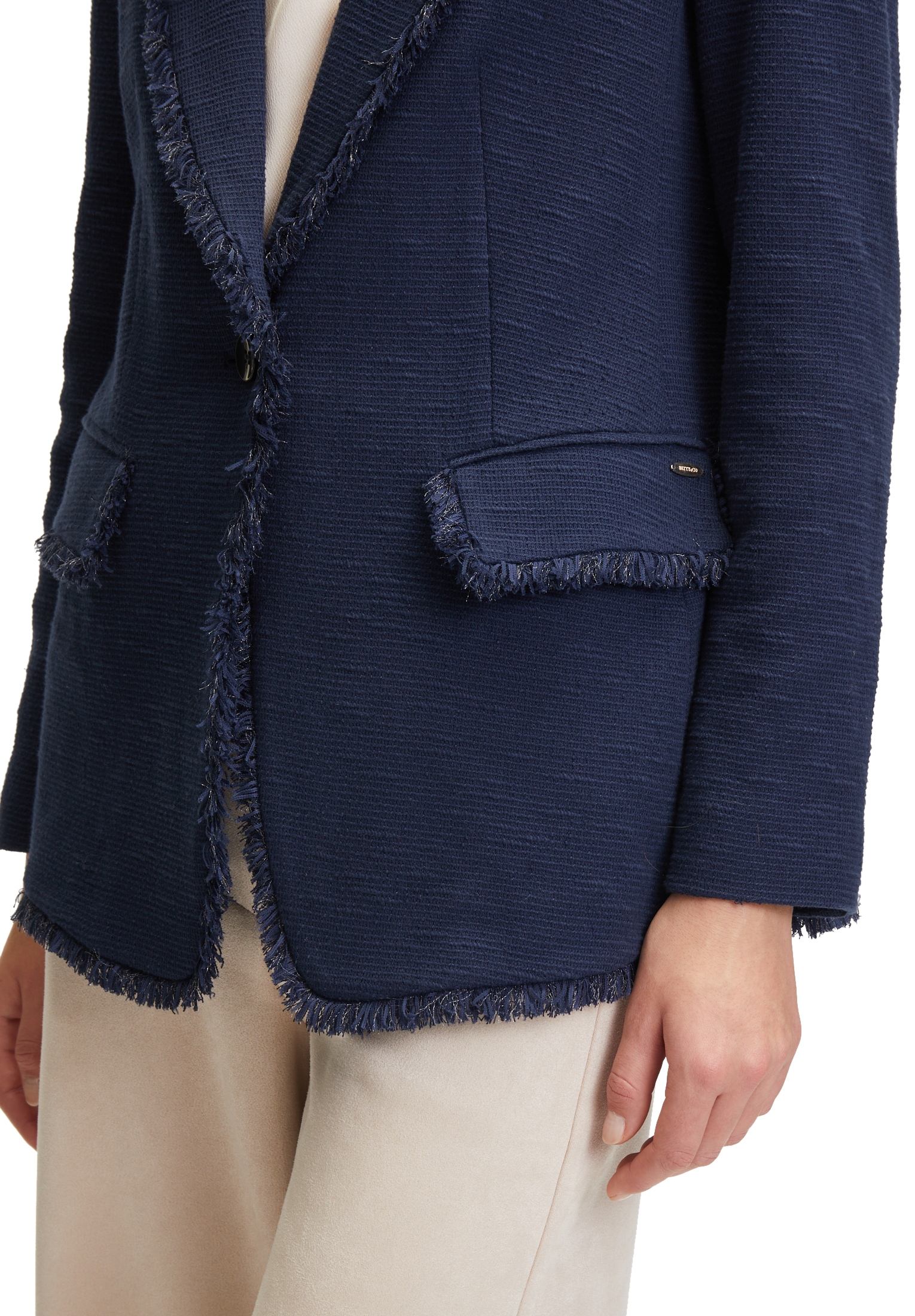 Betty&Co Jackenblazer »Businessblazer mit Fransen«