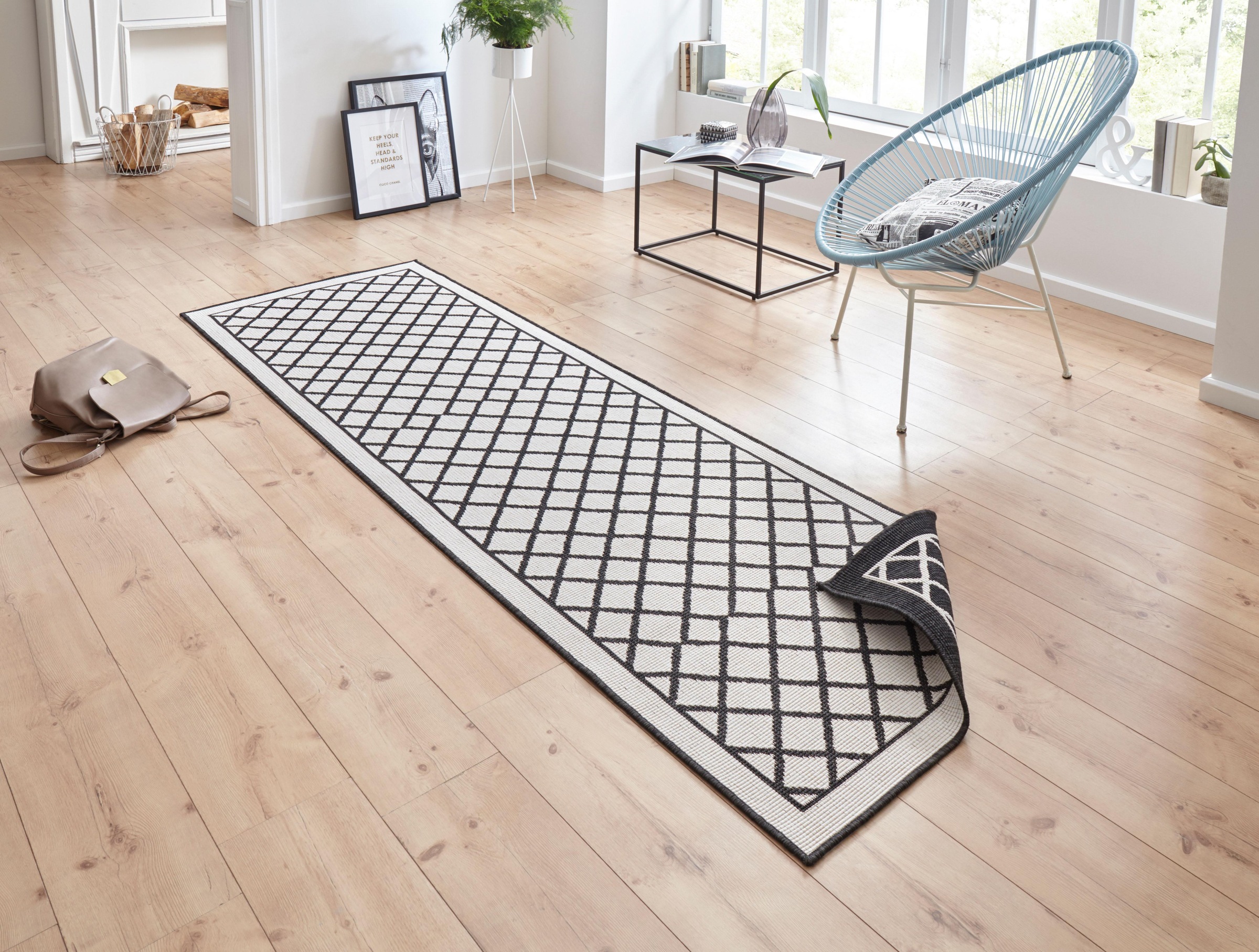 NORTHRUGS Läufer »Sydney«, rechteckig, 5 mm Höhe, In-und Outdoor geeignet, Robust, Pflegeleicht, Flachgewebe, Wendbar
