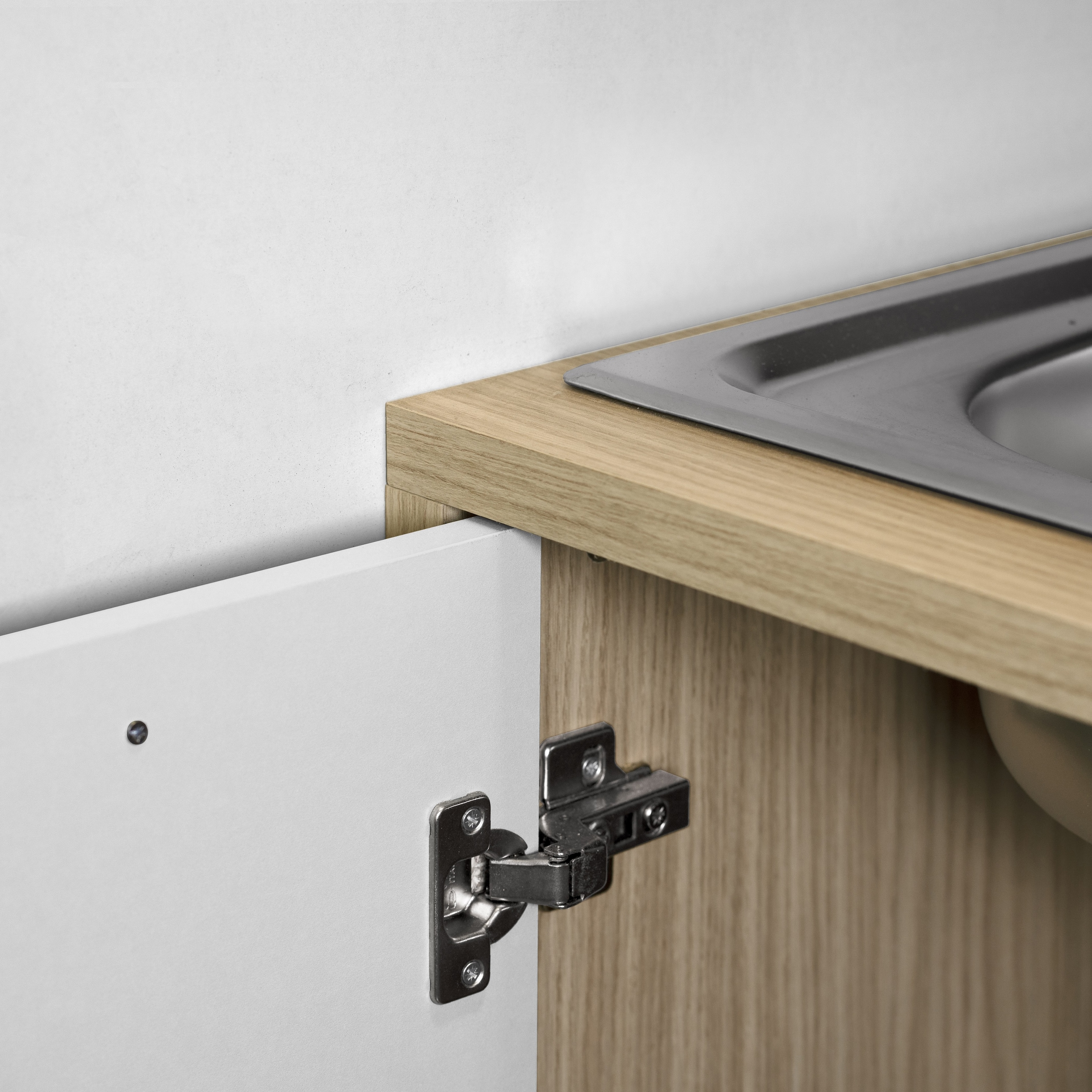 KOCHSTATION Küchenzeile »Luna, Küchenblock, Kücheninsel, Hängeschrank, Made in Italy« 3er-Set, Metallgriffe, Soft-Close-Funktion, inklusive Spüle