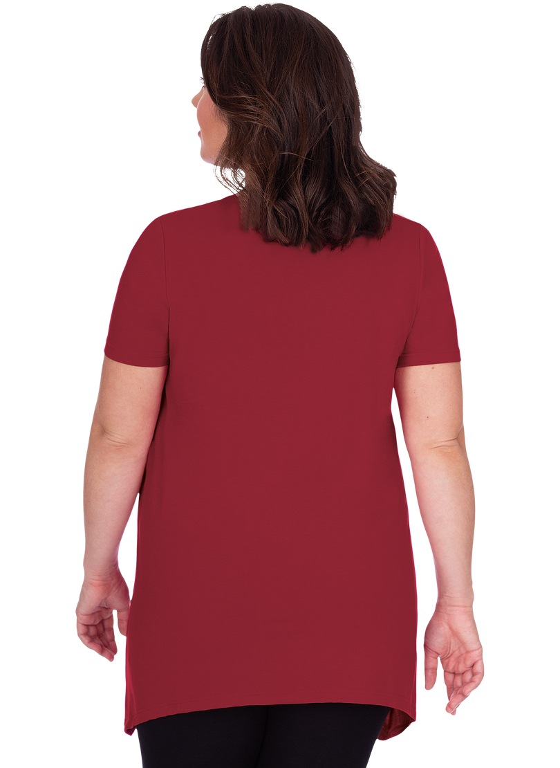 Trigema T-Shirt »TRIGEMA Long-Shirt mit edlen Strass-Steinen«, (1 tlg.)