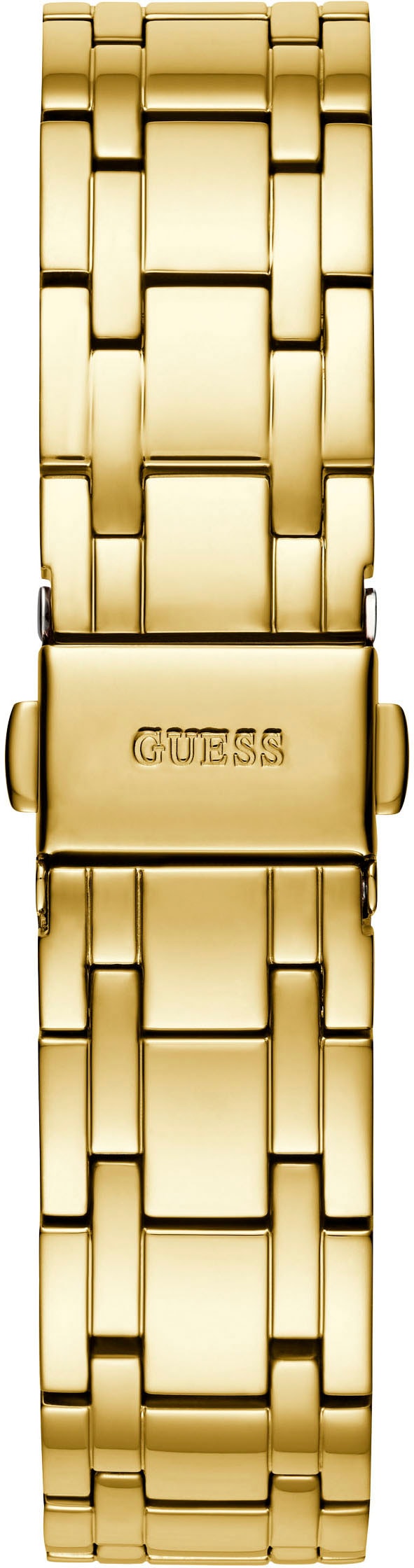 Guess Quarzuhr »COSMO«, Armbanduhr, Damenuhr, analog, Kristallsteine, Edelstahlarmband
