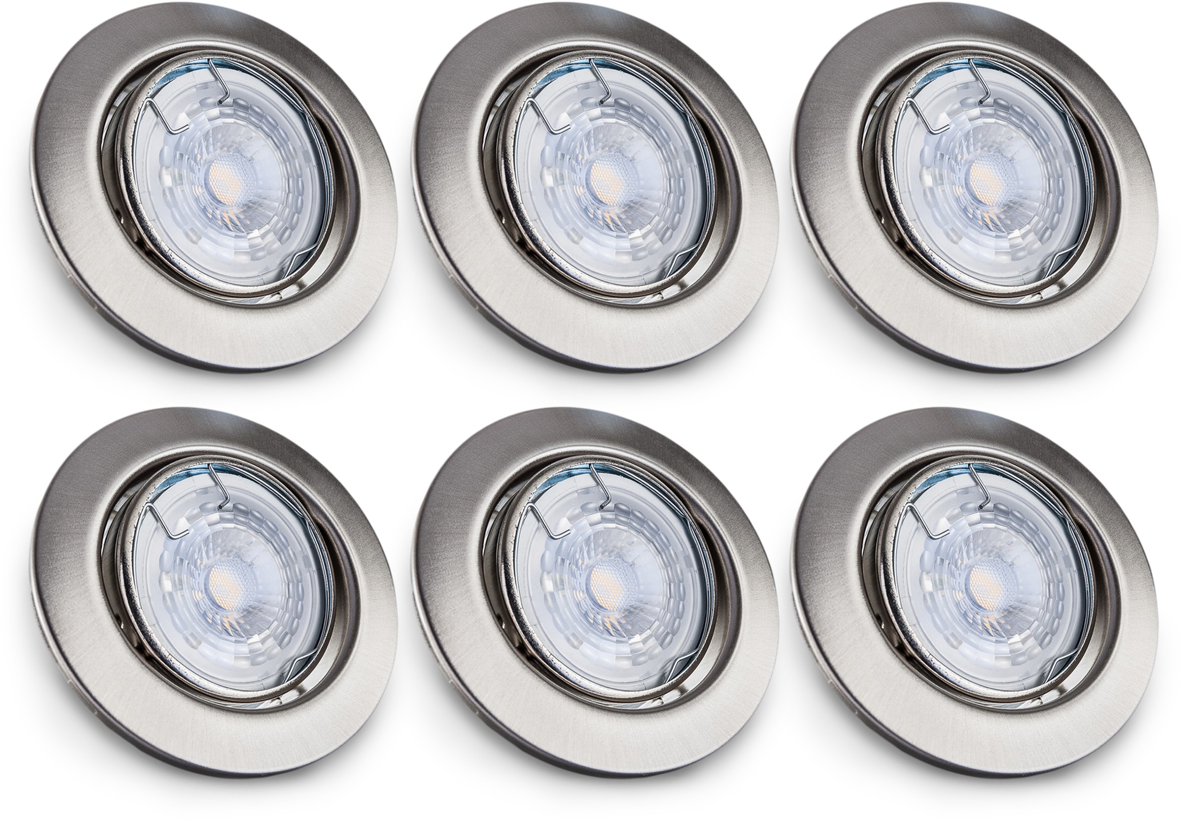 B.K.Licht LED Einbauleuchte kaufen Jahren 3 XXL mit LED Garantie dimmbar, 6 online | Leuchtmittel Strahler flammig-flammig, schwenkbar, inkl. »Layna«, IP23 Einbauspots