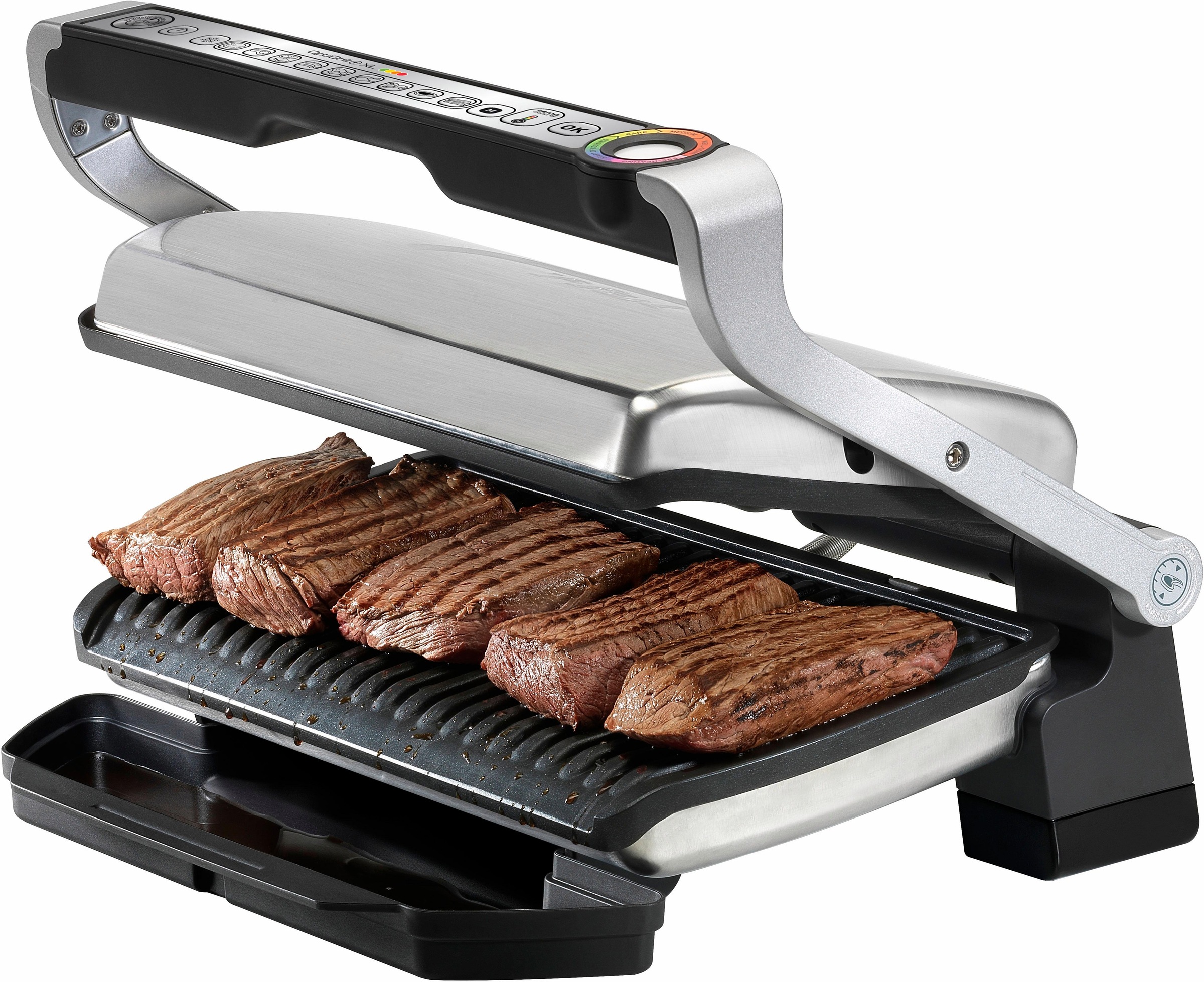 Tefal Kontaktgrill »GC722D OptiGrill+ XL«, 2180 W, XL-Grillfläche, automatische Anzeige des Garzustands