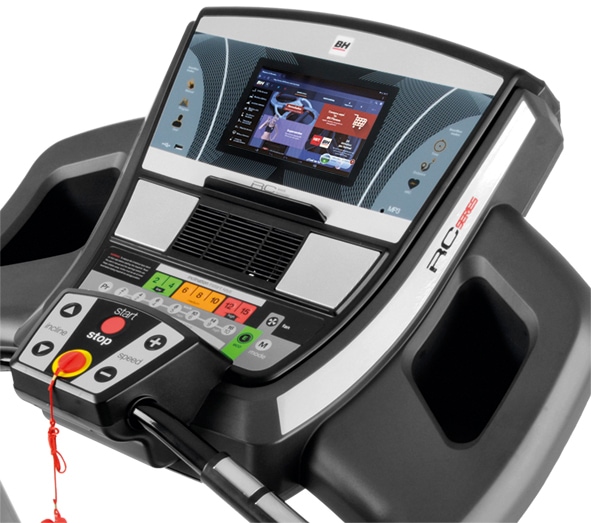 BH Fitness Laufband »RC12 TFT G6182 TFT«, (mit Ausklappautomatik Soft-Drop-System und Tablet-Halterung), bis max. 22 km/h, klappbar
