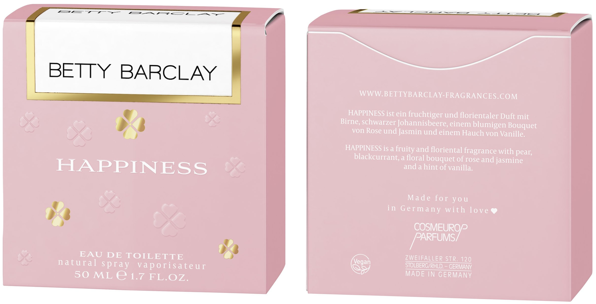 Betty Barclay Eau de Toilette »Betty Barclay Happiness EDT NATURAL SPRAY 50 ML«, (Packung, 1 tlg.)