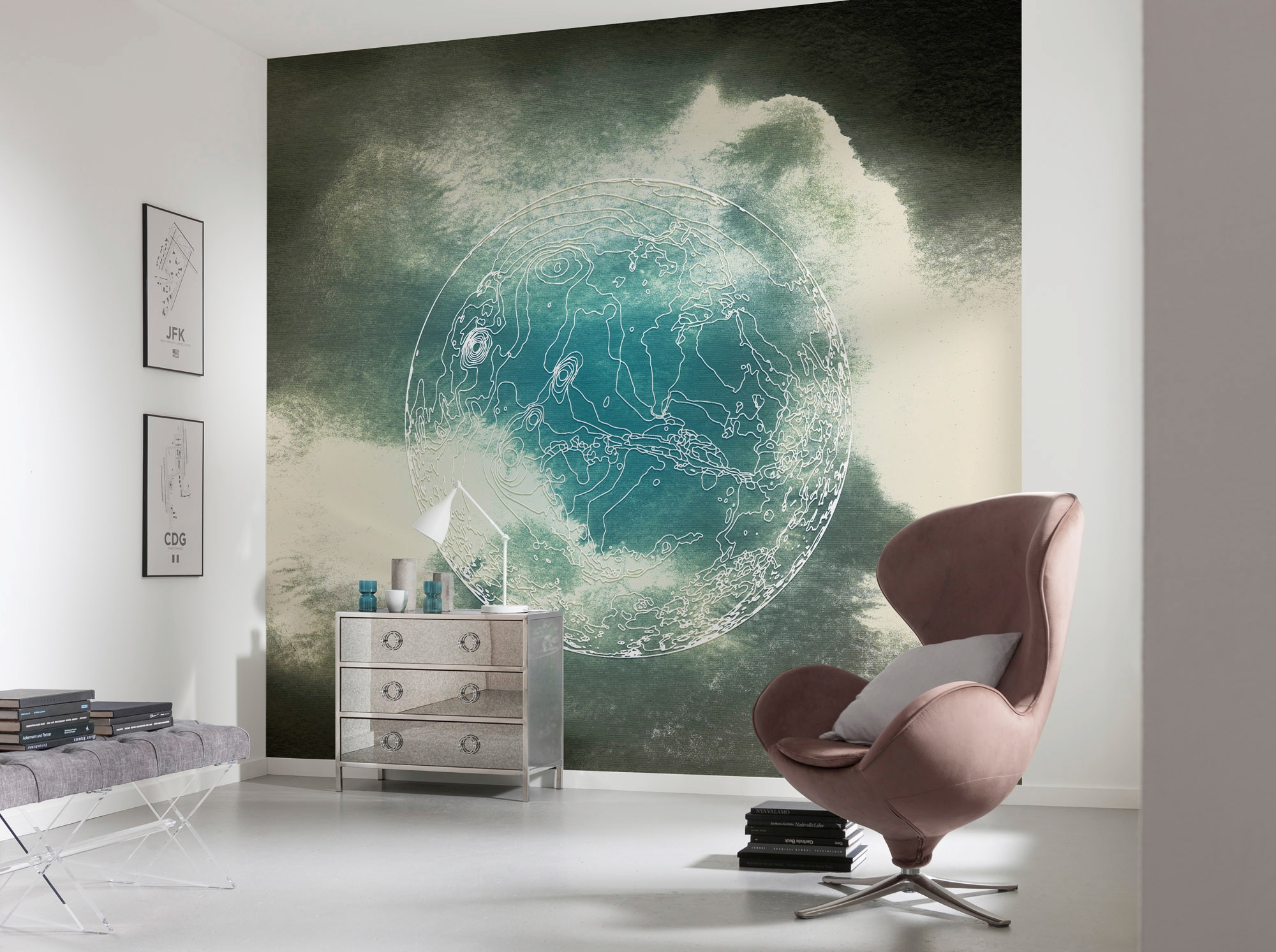 Komar Vliestapete »Digitaldruck Vlies -  Surreal Planet - Größe 300 x 280 cm« bedruckt glatt Kinderzimmer