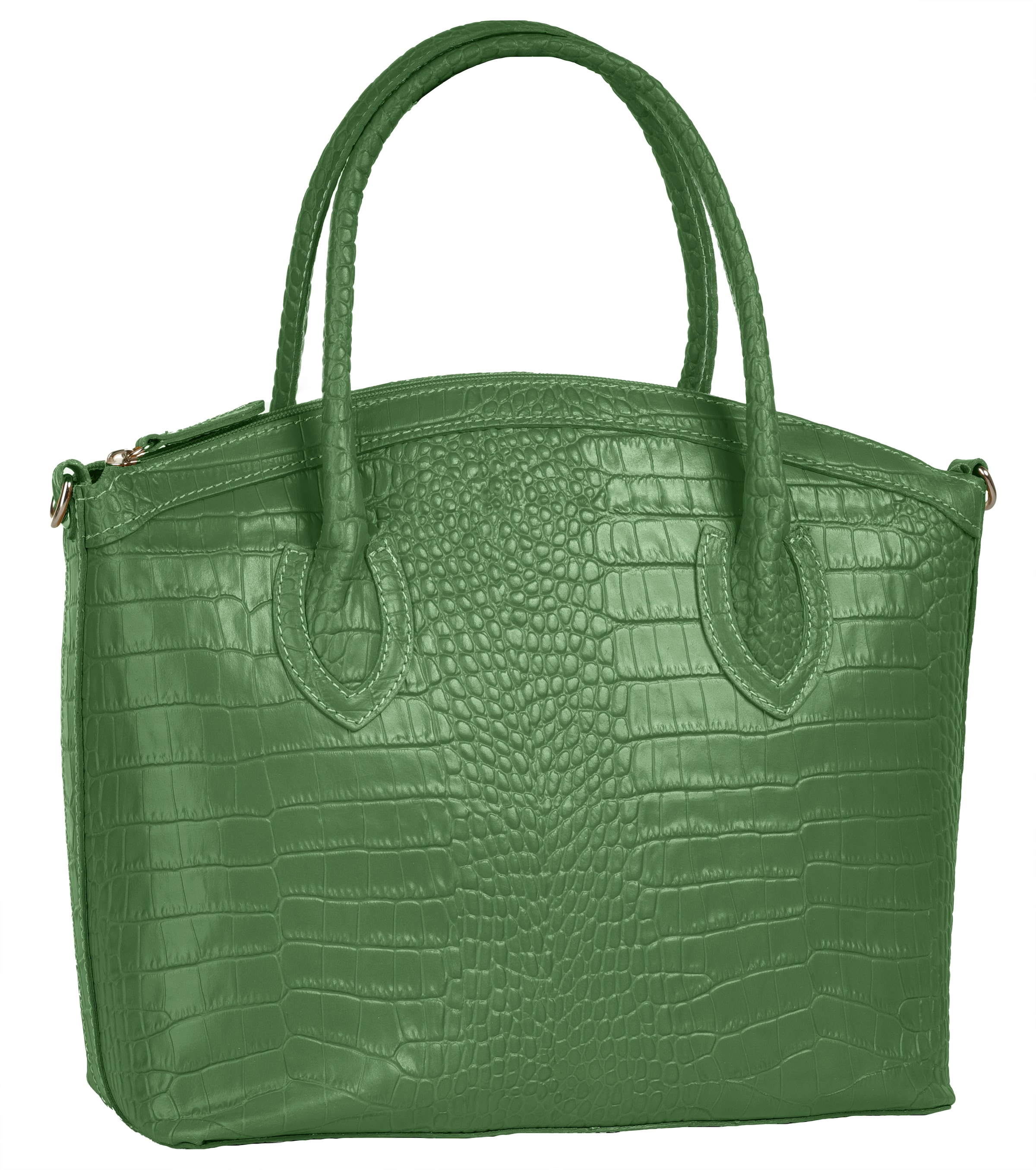 Cluty Henkeltasche, echt Leder, Made in Italy