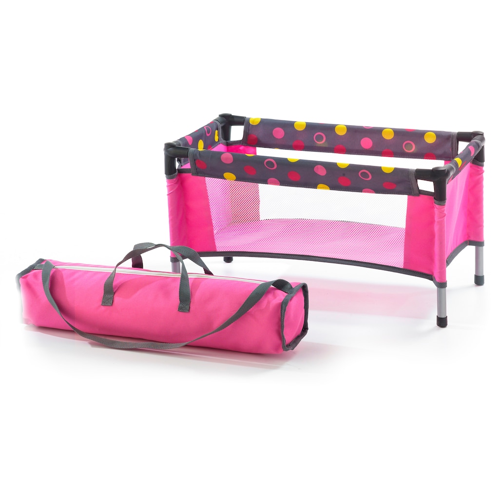 CHIC2000 Puppenbett »Puppen-Reisebett, Funny Pink«