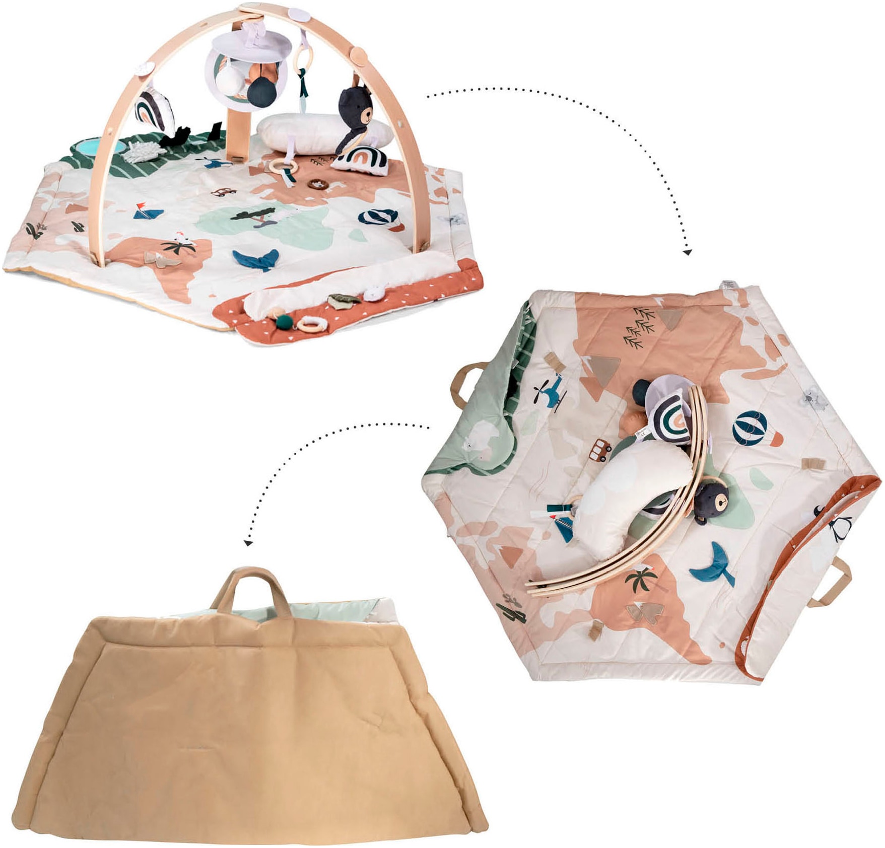 BabyGo Spielbogen »Bianca World«, 3D-Activity-Spielmatte