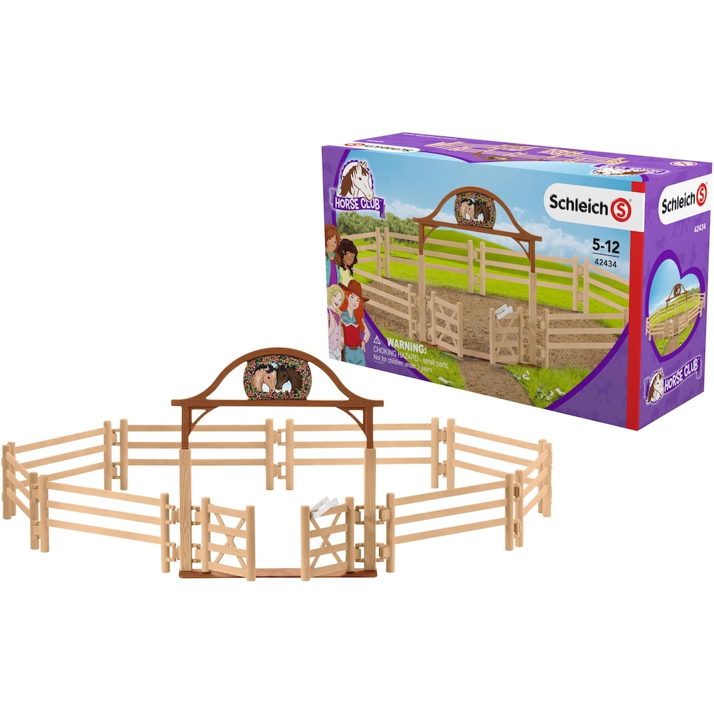 Schleich® Spielwelt »HORSE CLUB, Pferdekoppel mit Eingangstor (42434)«