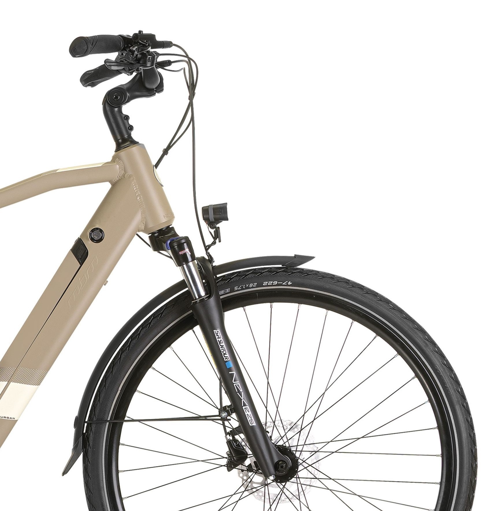MBM E-Bike »Elektro-Citybike 28 Zoll RAMBLA SPORT Man, sabbia«