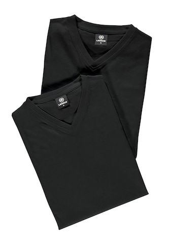 T-Shirt »LERROS V-Neck Doppelpack T-Shirt in Premium Baumwollqualität«