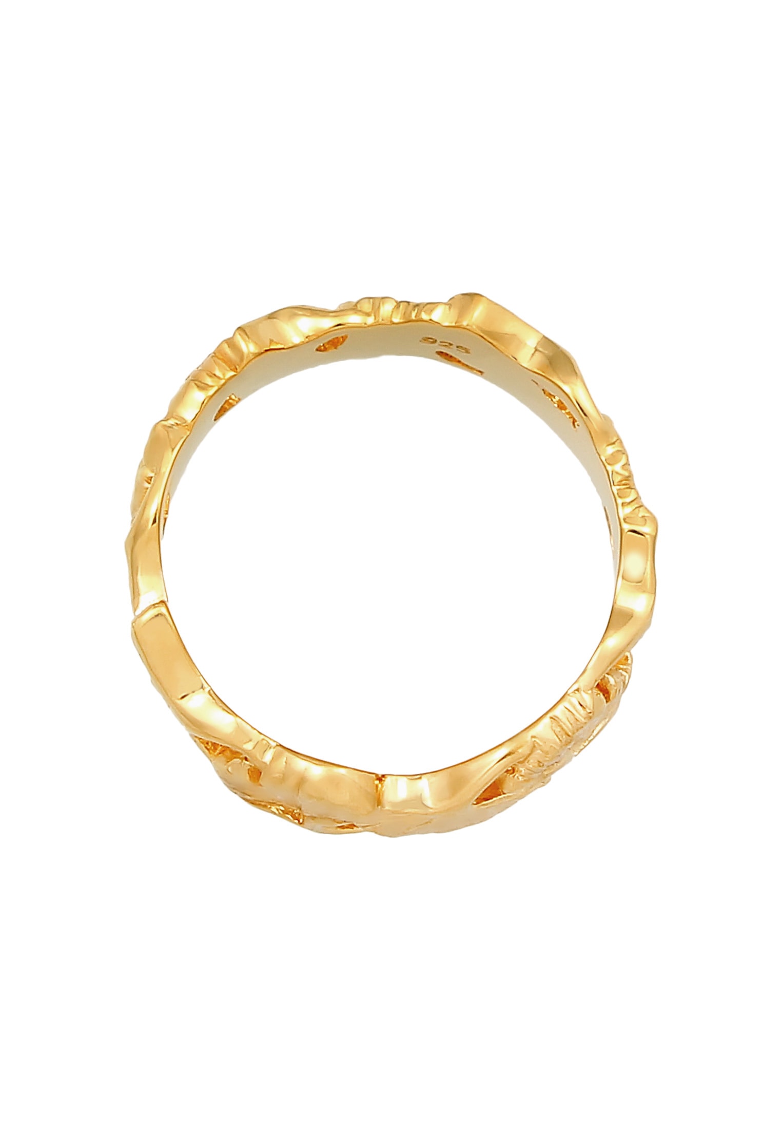 Elli Silberring »Ring Ginkgo Blätter Trend Cool Glück 925 Silber«