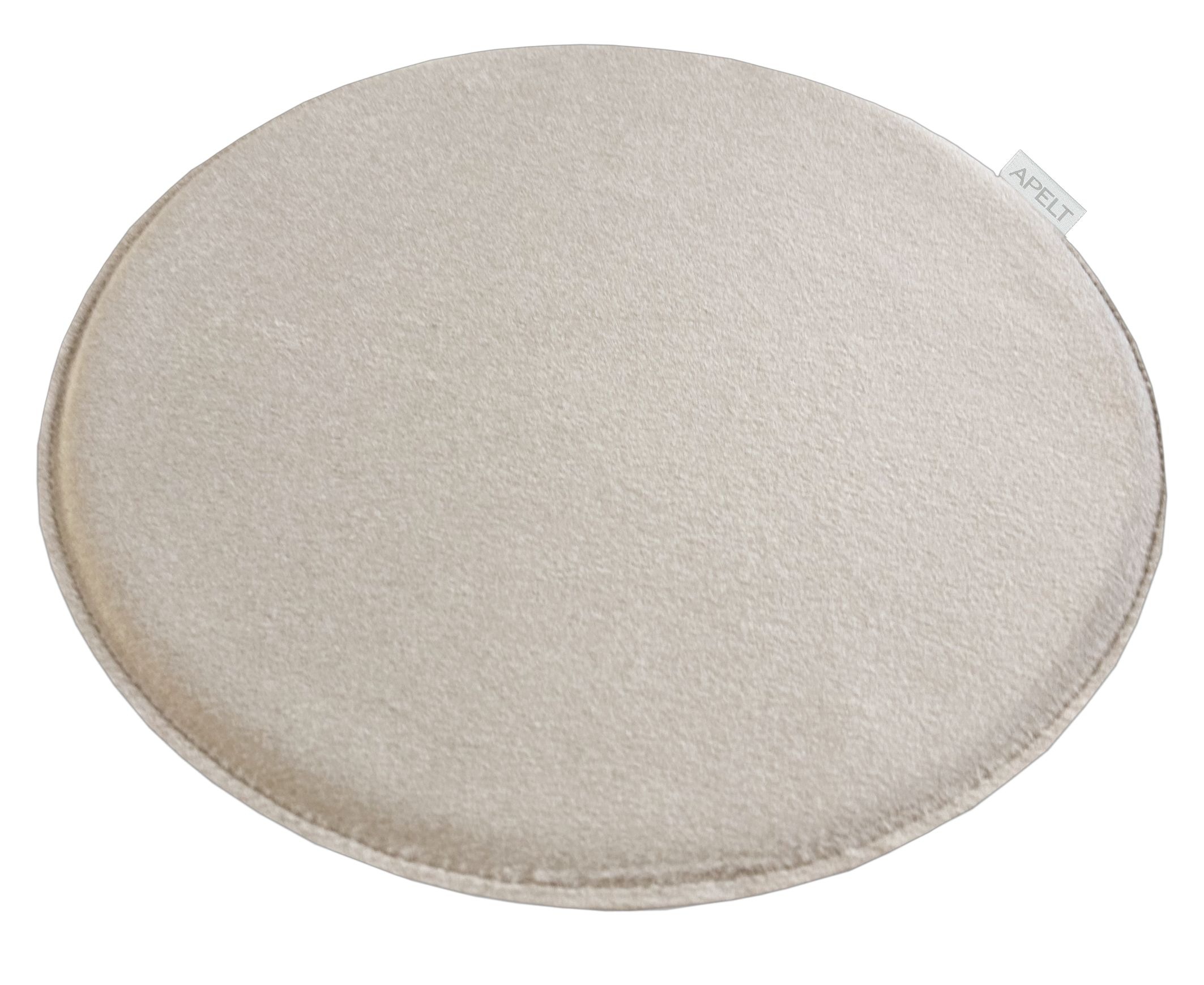 APELT, Stuhlkissen »Tyrol« Schaumstoffplatte, natur + unifarben, Polyester, B/L: 34 cm x 34 cm - 1 Stk.