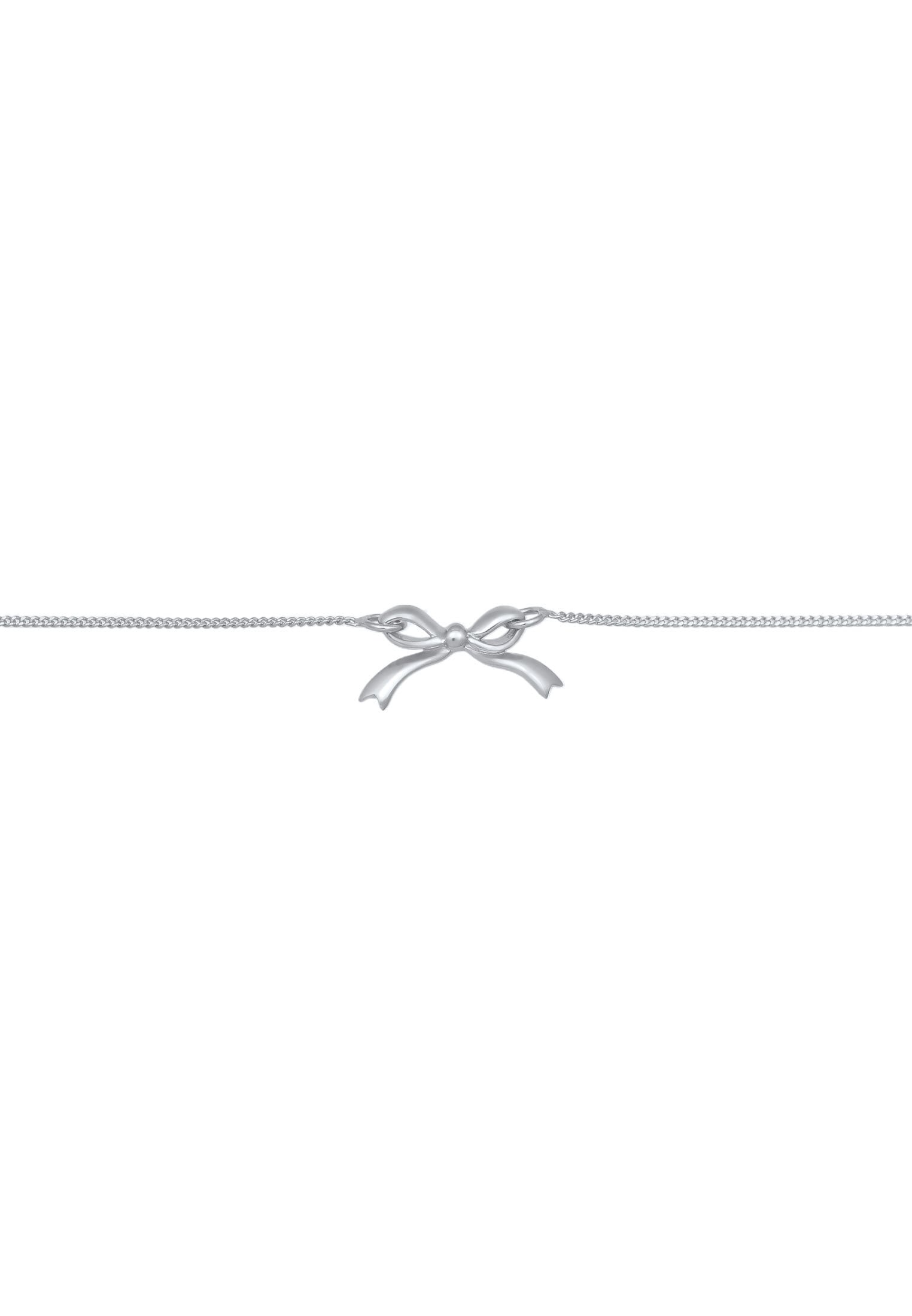 Elli Kette mit Anhänger »Halskette Schleife Choker Romantik 925 Sterling Silber«