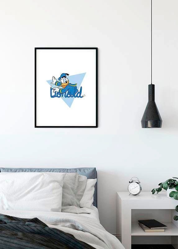 Komar Poster »Donald Duck Triangle«, Disney, (1 St.), Kinderzimmer,  Schlafzimmer, Wohnzimmer online kaufen | mit 3 Jahren XXL Garantie