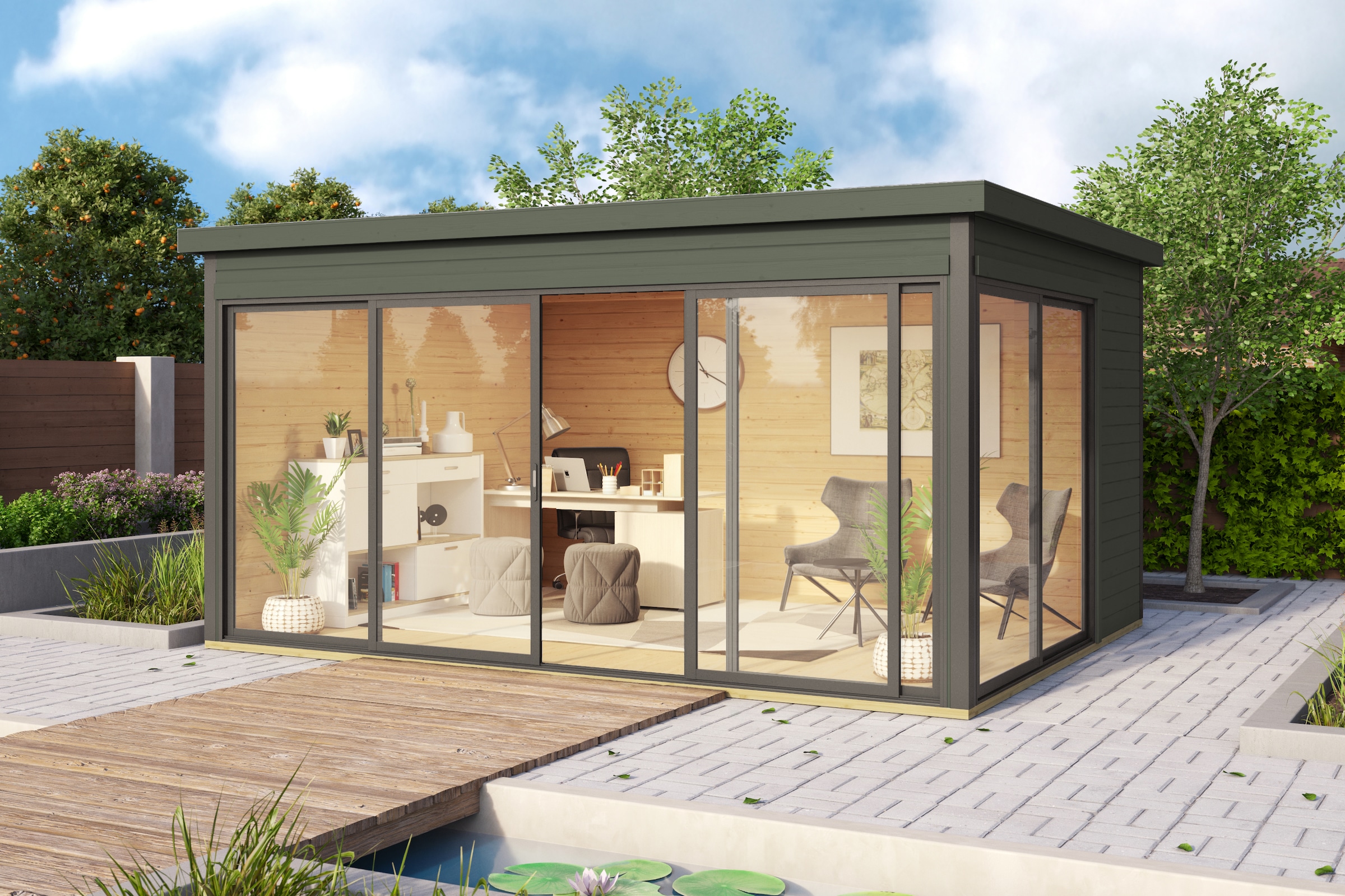 LASITA MAJA Gartenhaus »DOMEO 4« in verschiedenen Farben