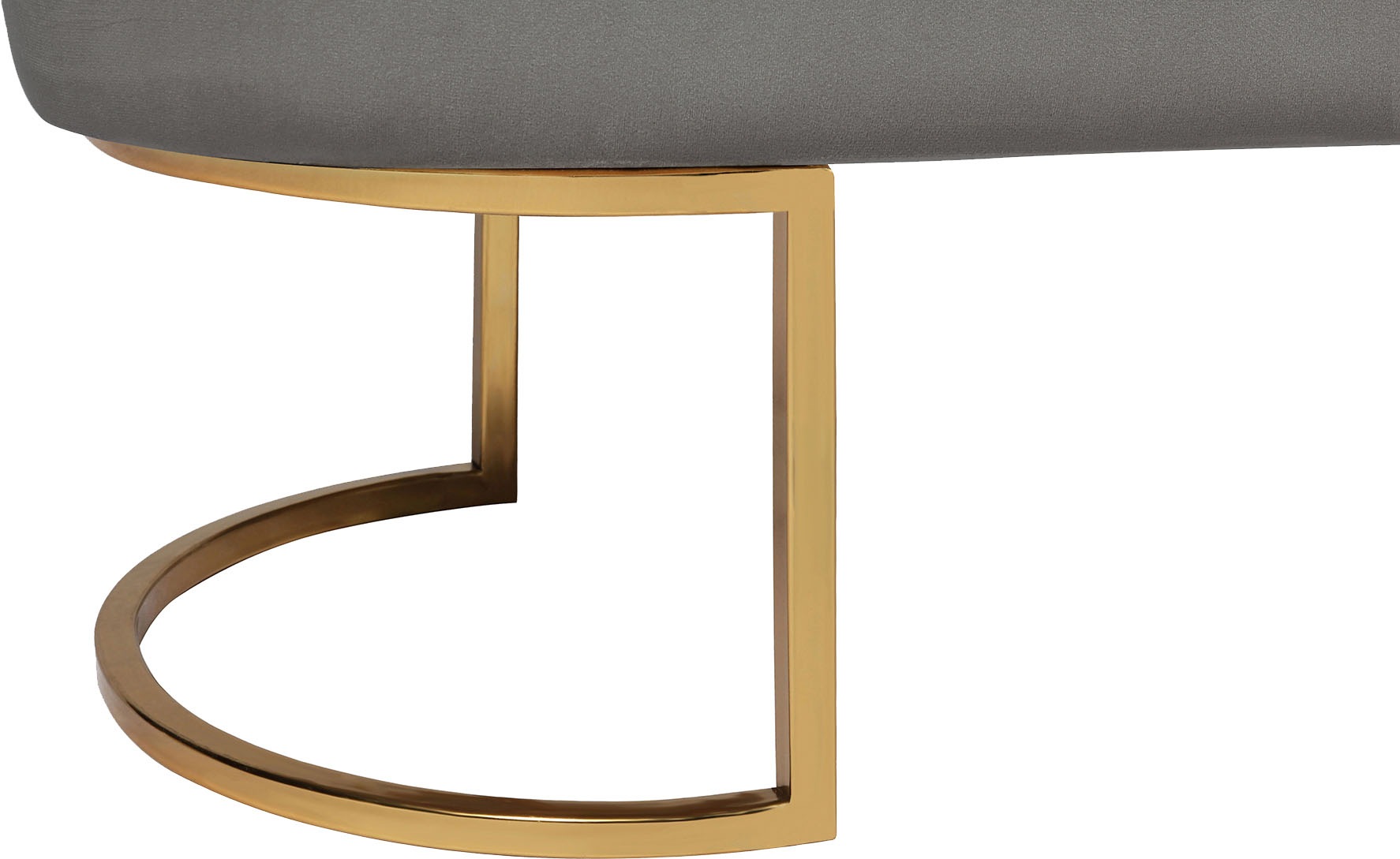 Kayoom Sitzbank »Pera 225, Edler Touch durch goldenes Gestell, Gemütliche Polsterung«, (1 St.), edles Design, bequem, samtweich, Dekorativ, Gemütliche Polsterung