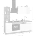 HELD MÖBEL Küchenzeile »Brindisi«, ohne Geräte, Breite 220 cm